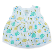 100% Soft Muslin Cotton Snap Button Baby Frock | Breathable Lightweight Summer Baby Dress
