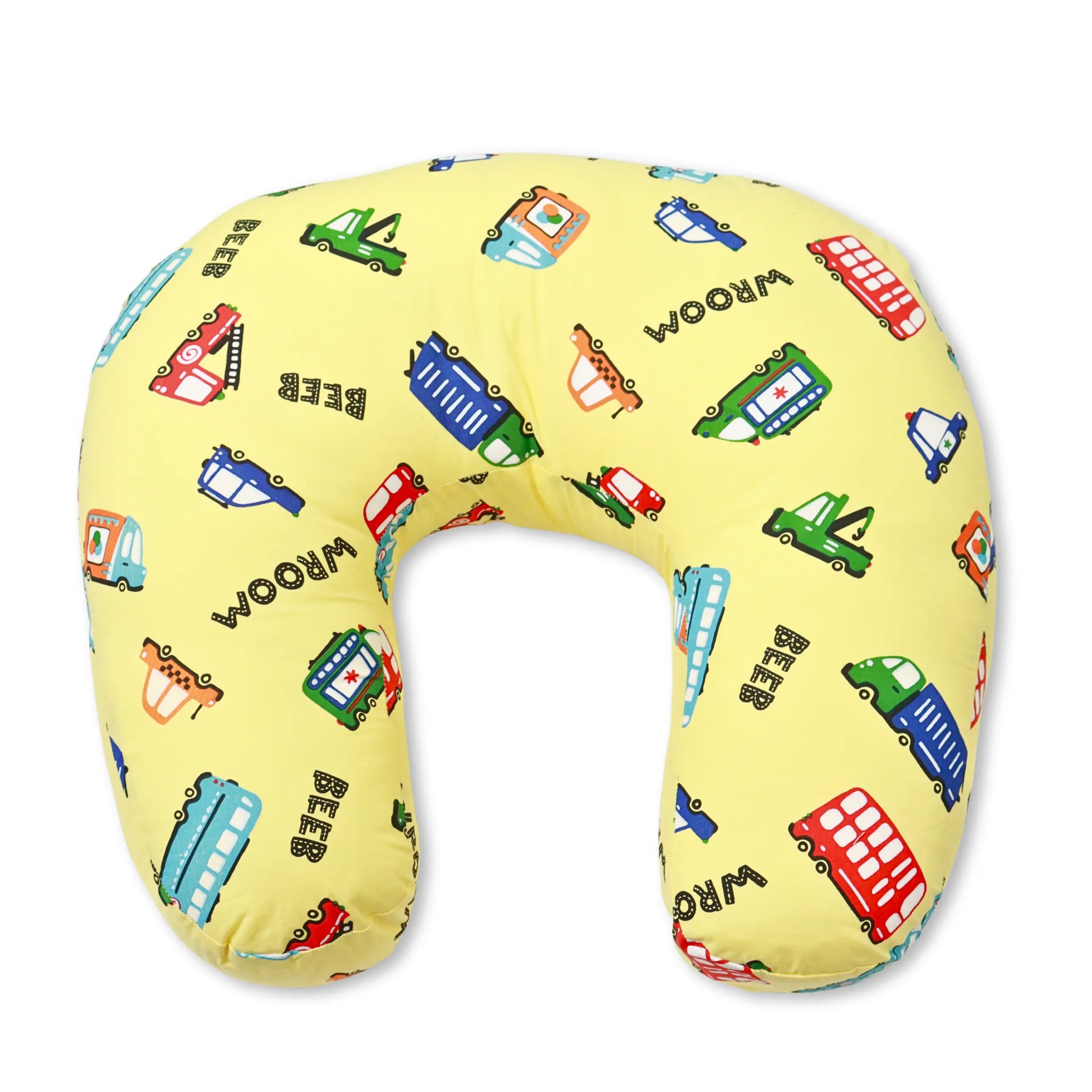 Feeding Pillow for New Born Baby with Detachable Cover Breast Feeding & Maternity Nursing Pillow for Breastfeeding Set of Support for Baby Feeding Pillow and Mom Cradle - yellow babee D