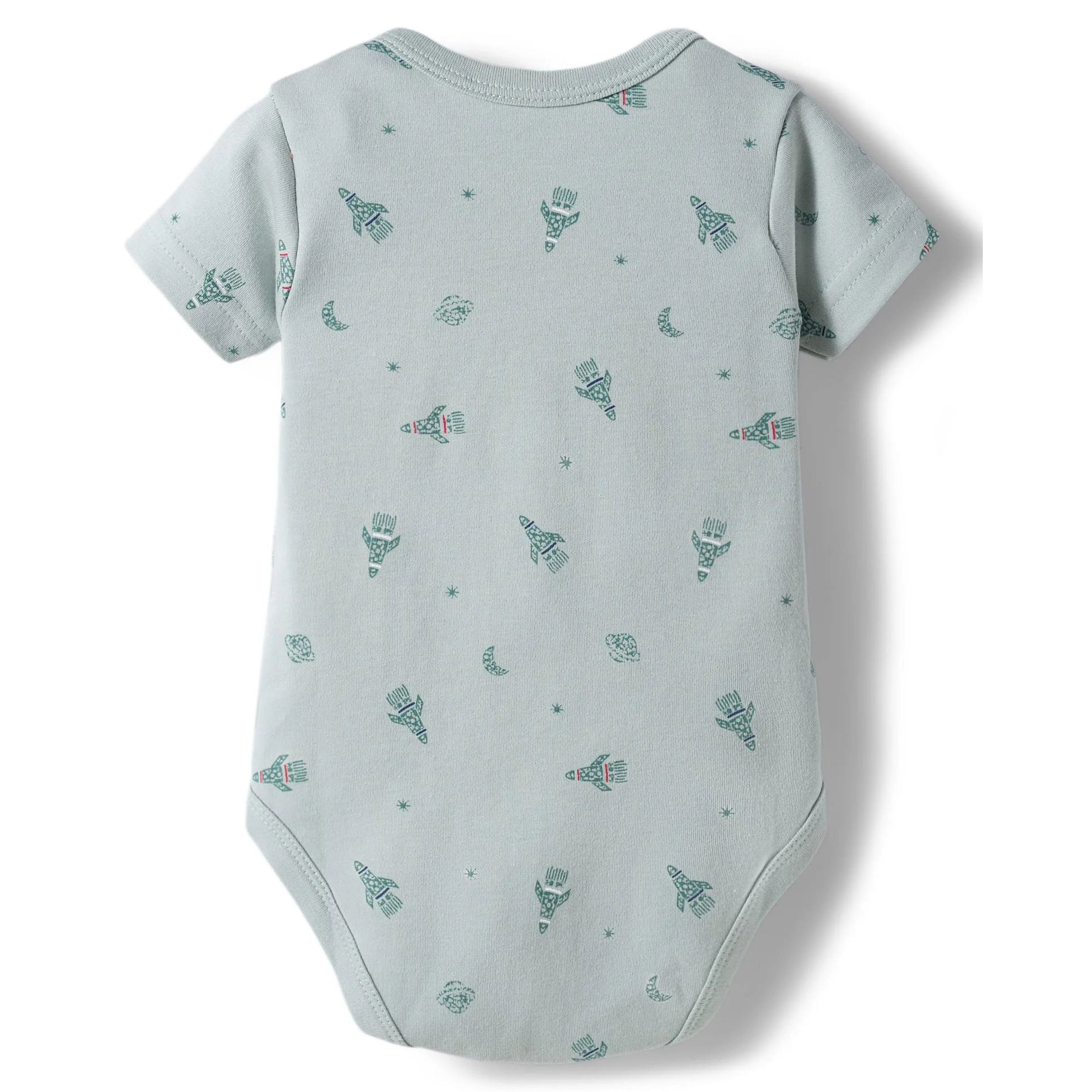 I Bears Interlock Knit Half Sleeves Onesies for Baby | Soft Cotton Baby Bodysuit for Newborns & Infants | Comfortable Daily Wear