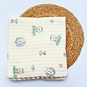 Organic 100% Cotton Baby Muslin Blanket Cloth | Ultra-Soft & Breathable | 85×85 cm | Newborn–12 Months babee D