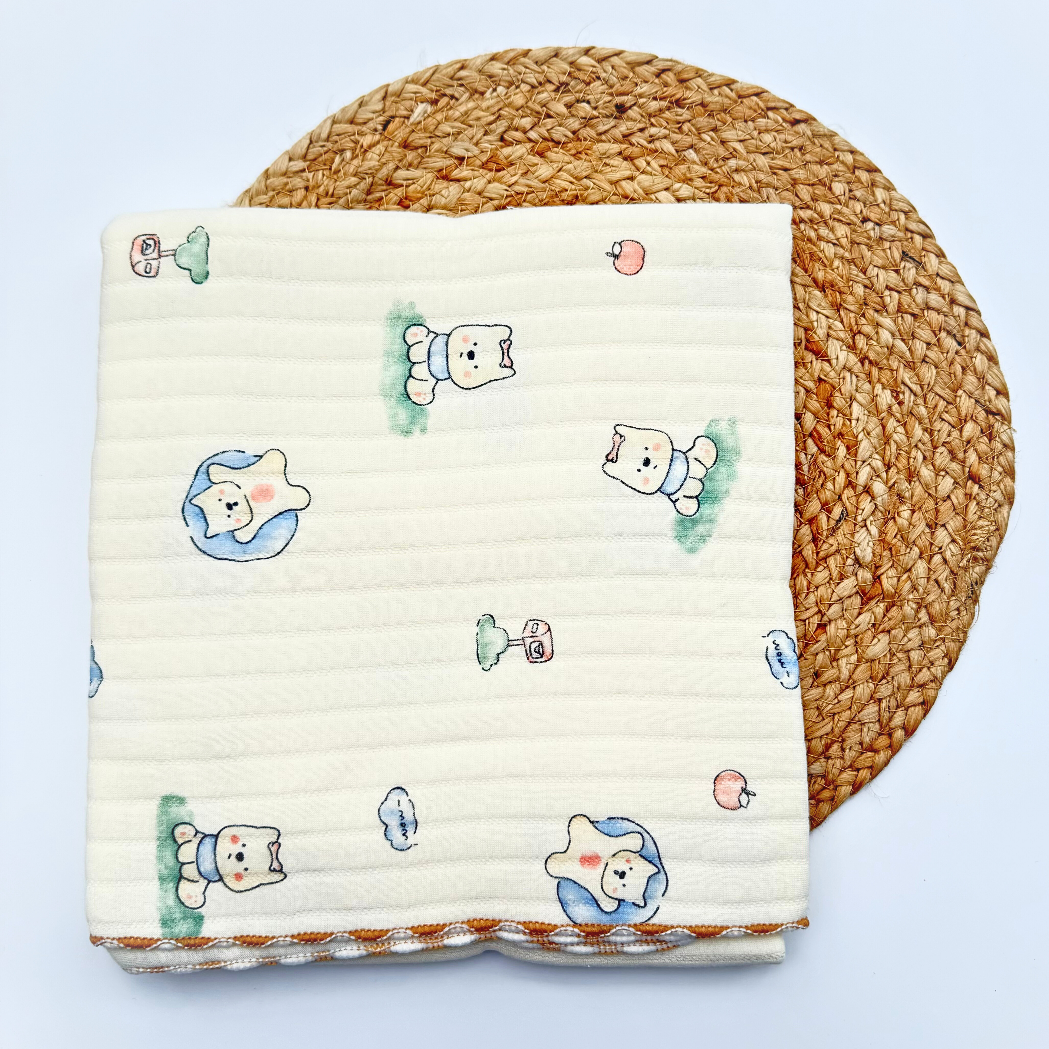 Organic 100% Cotton Baby Muslin Blanket Cloth | Ultra-Soft & Breathable | 85×85 cm | Newborn–12 Months babee D