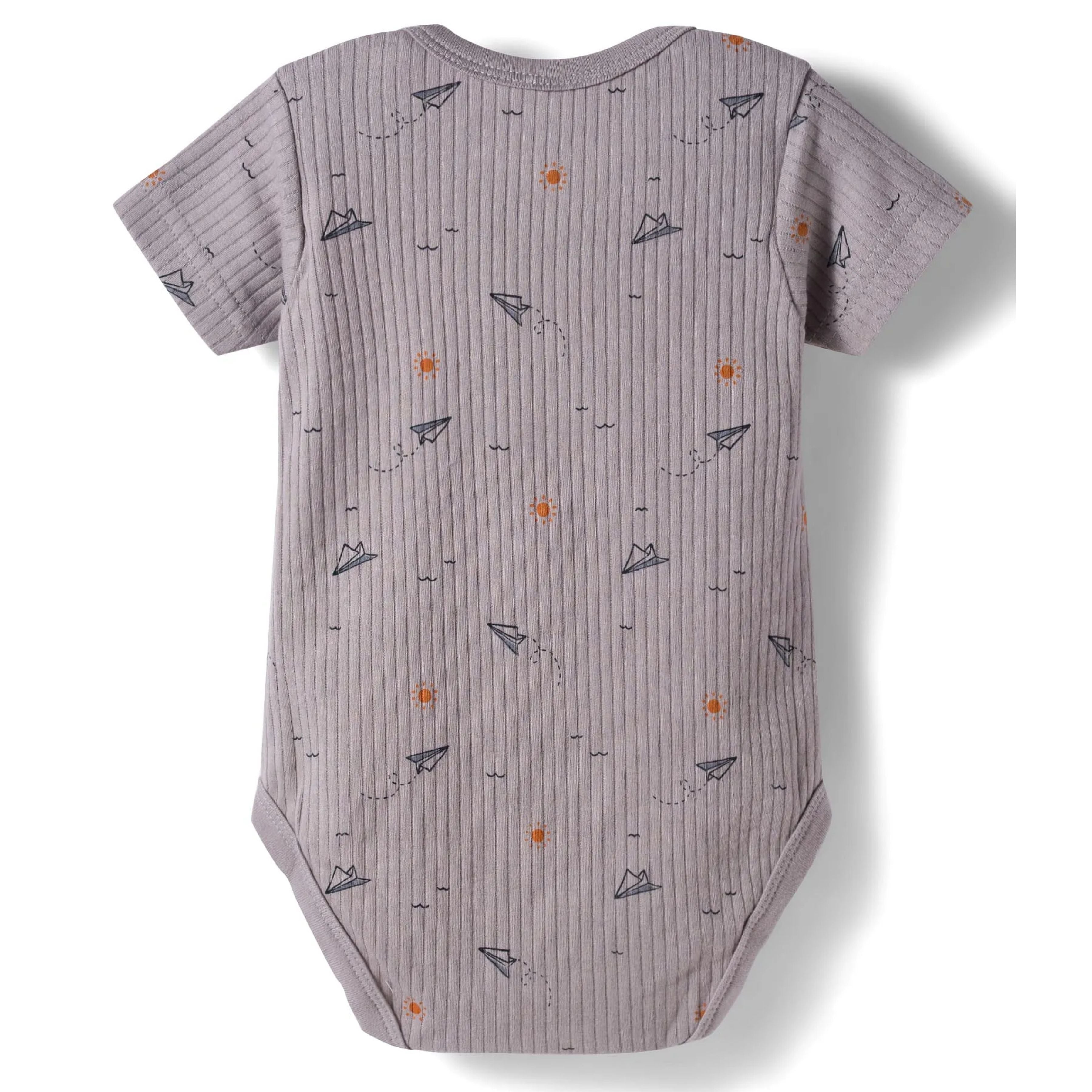 I Bears Interlock Knit Half Sleeves Onesies Combo Pack of 3 | Soft Cotton Baby Bodysuit for Newborns & Infants | Comfortable Daily Wear