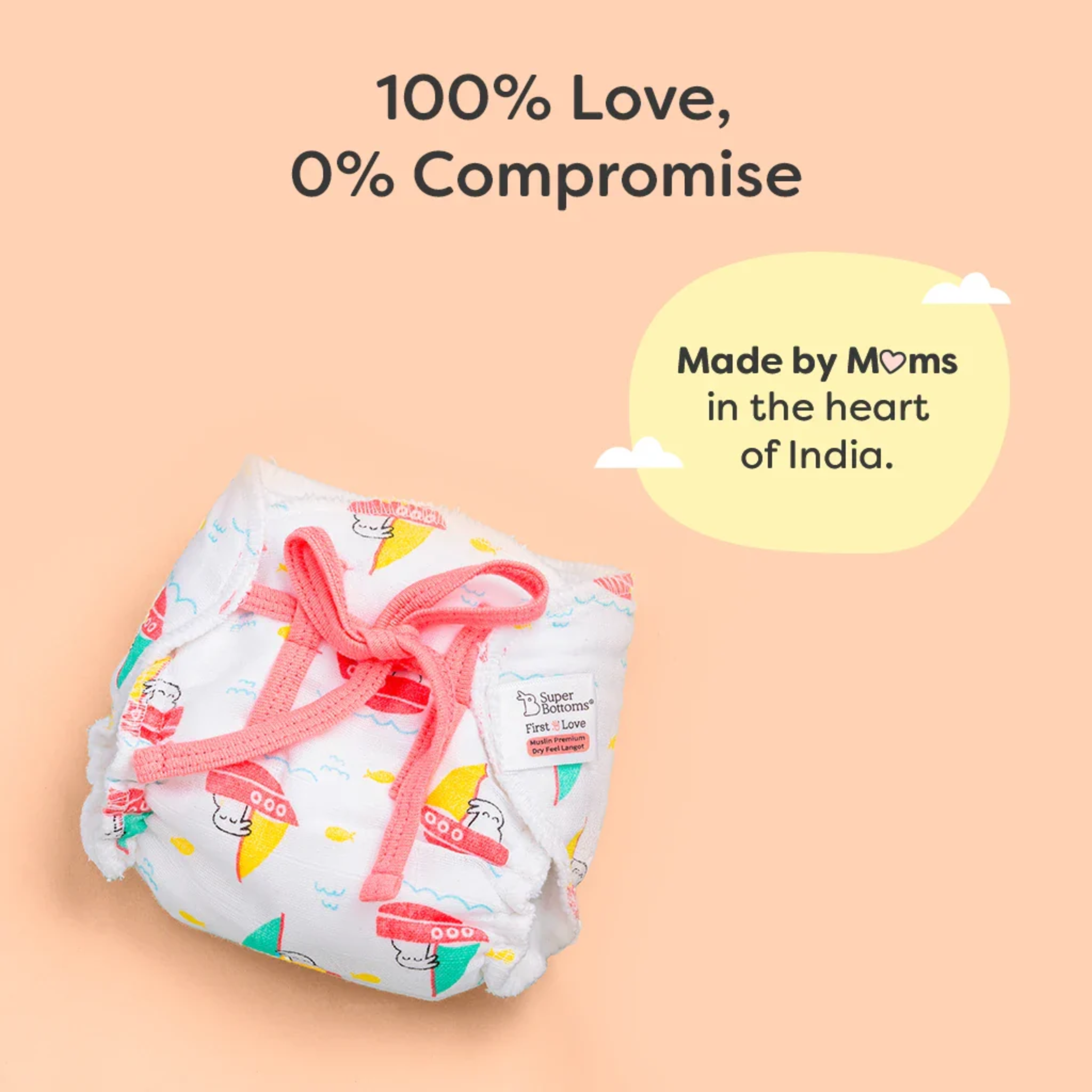 Premium Muslin Dry Feel Langots (pack of 2- Assorted)