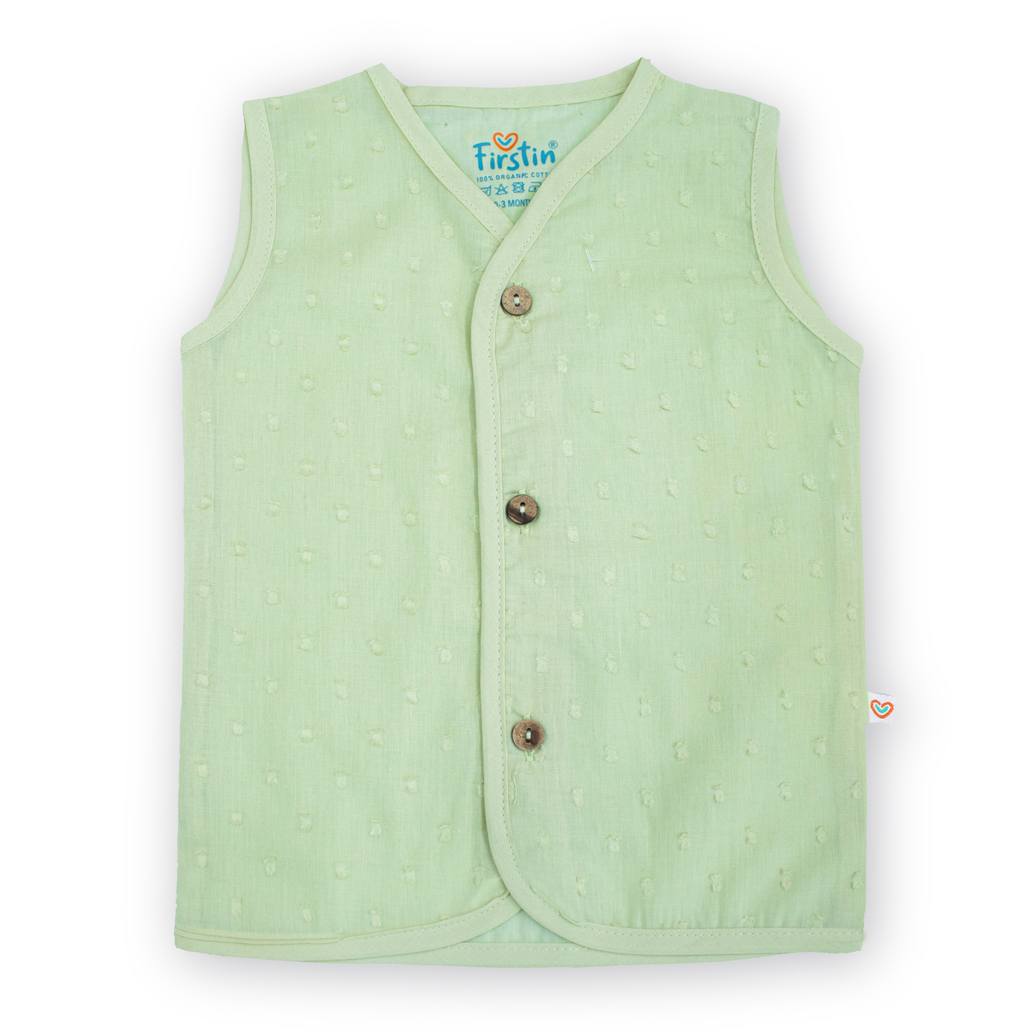 Muslin Button Type Jablas | Muslin Front Button Top For Babies