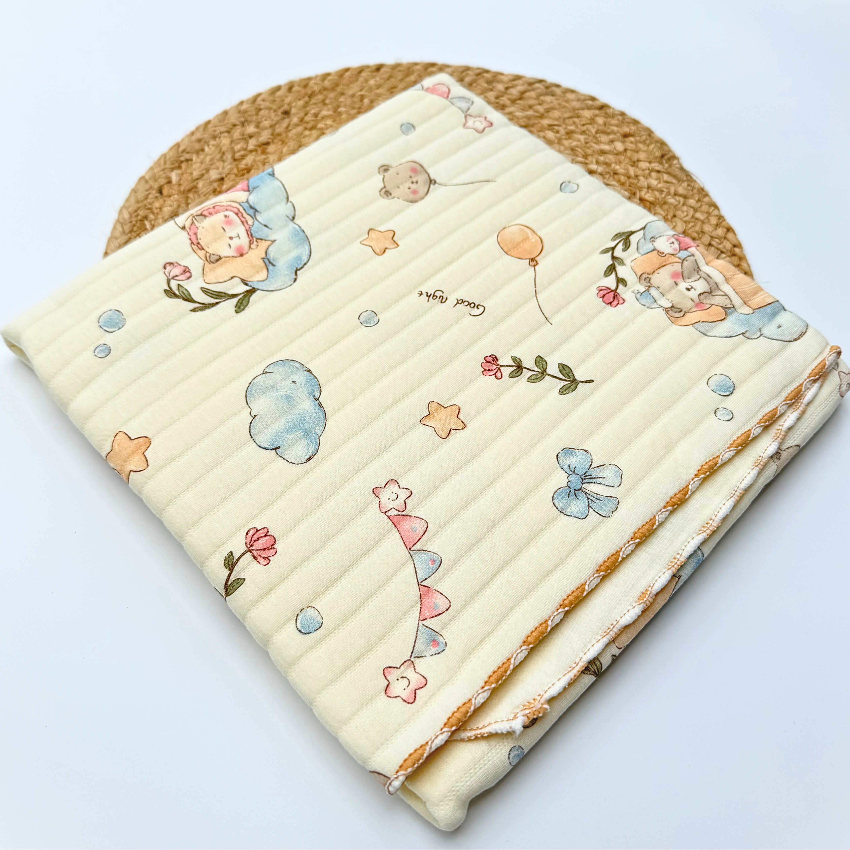 Organic 100% Cotton Baby Muslin Blanket Cloth | Ultra-Soft & Breathable | 85×85 cm | Newborn–12 Months babee D