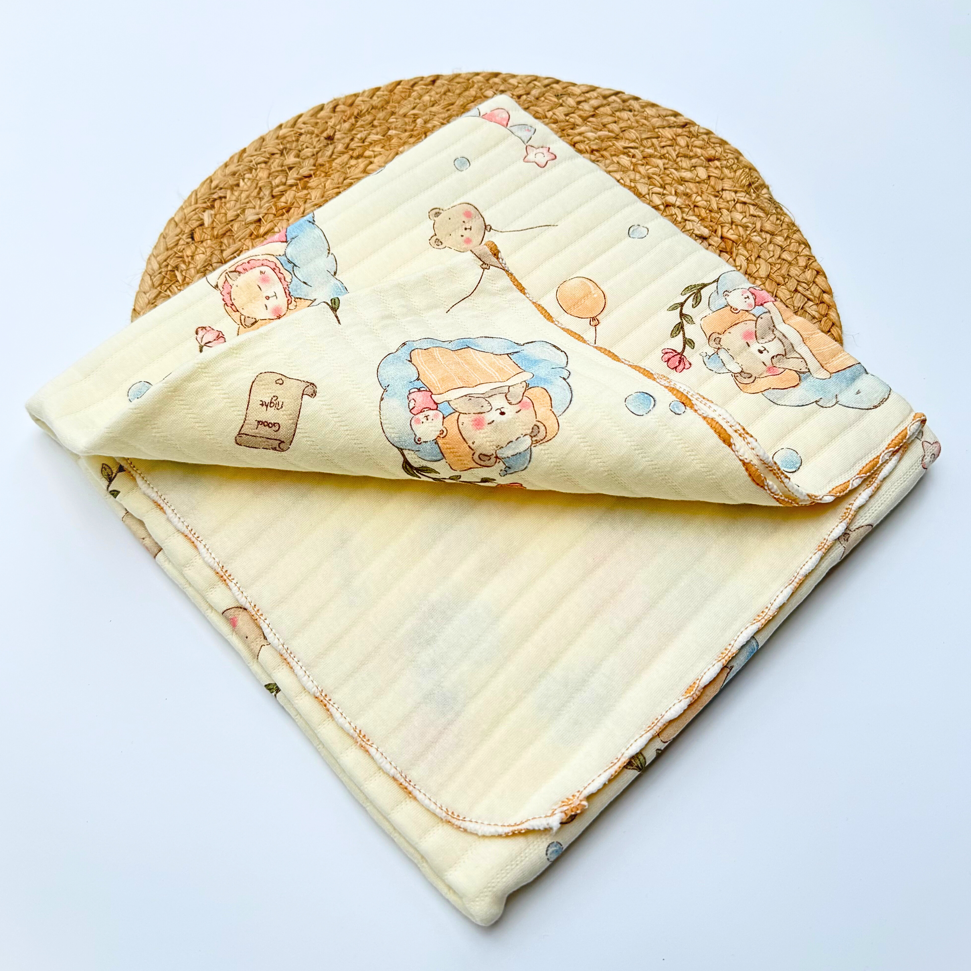 Organic 100% Cotton Baby Muslin Blanket Cloth | Ultra-Soft & Breathable | 85×85 cm | Newborn–12 Months babee D
