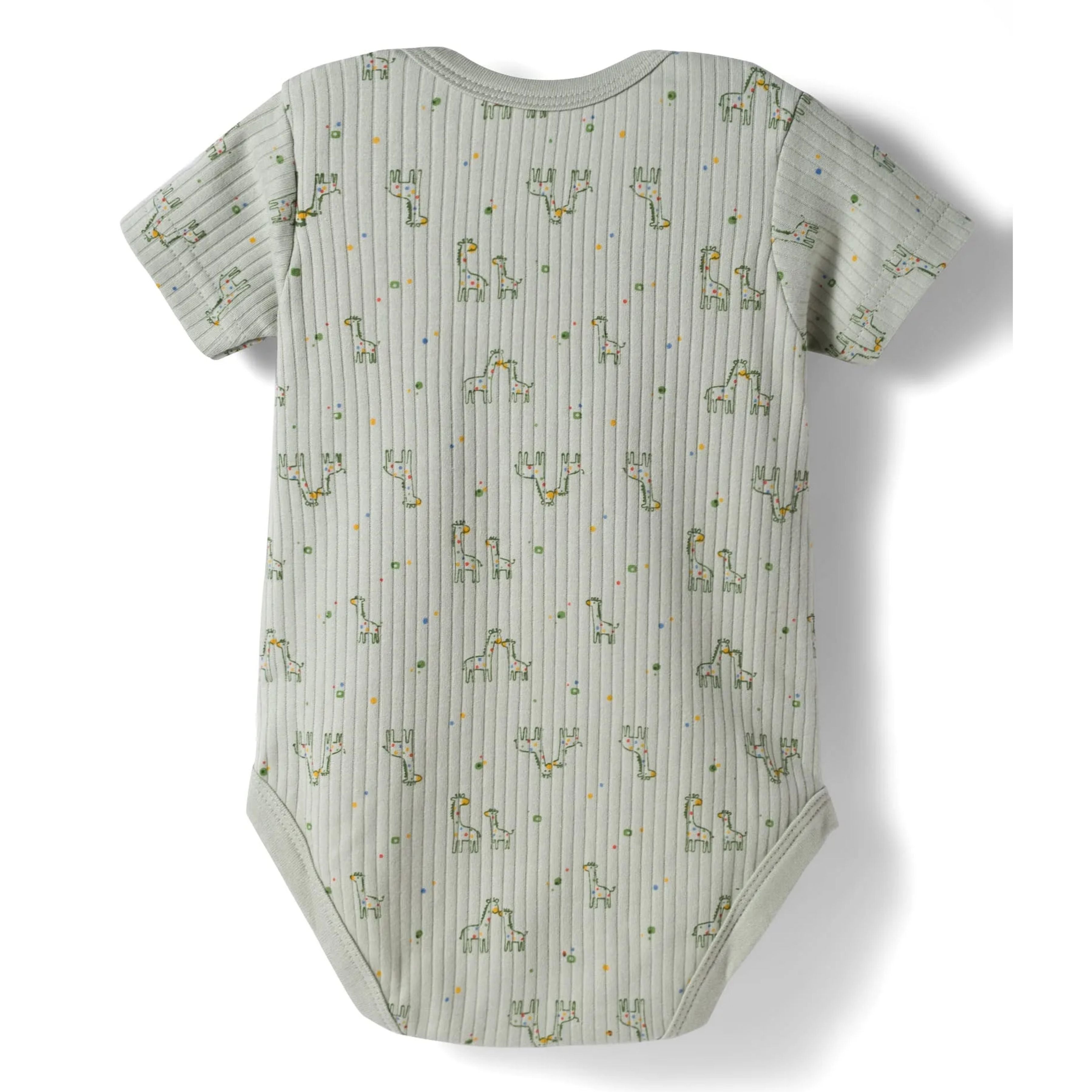 I Bears Interlock Knit Half Sleeves Onesies Combo Pack of 3 | Soft Cotton Baby Bodysuit for Newborns & Infants | Comfortable Daily Wear