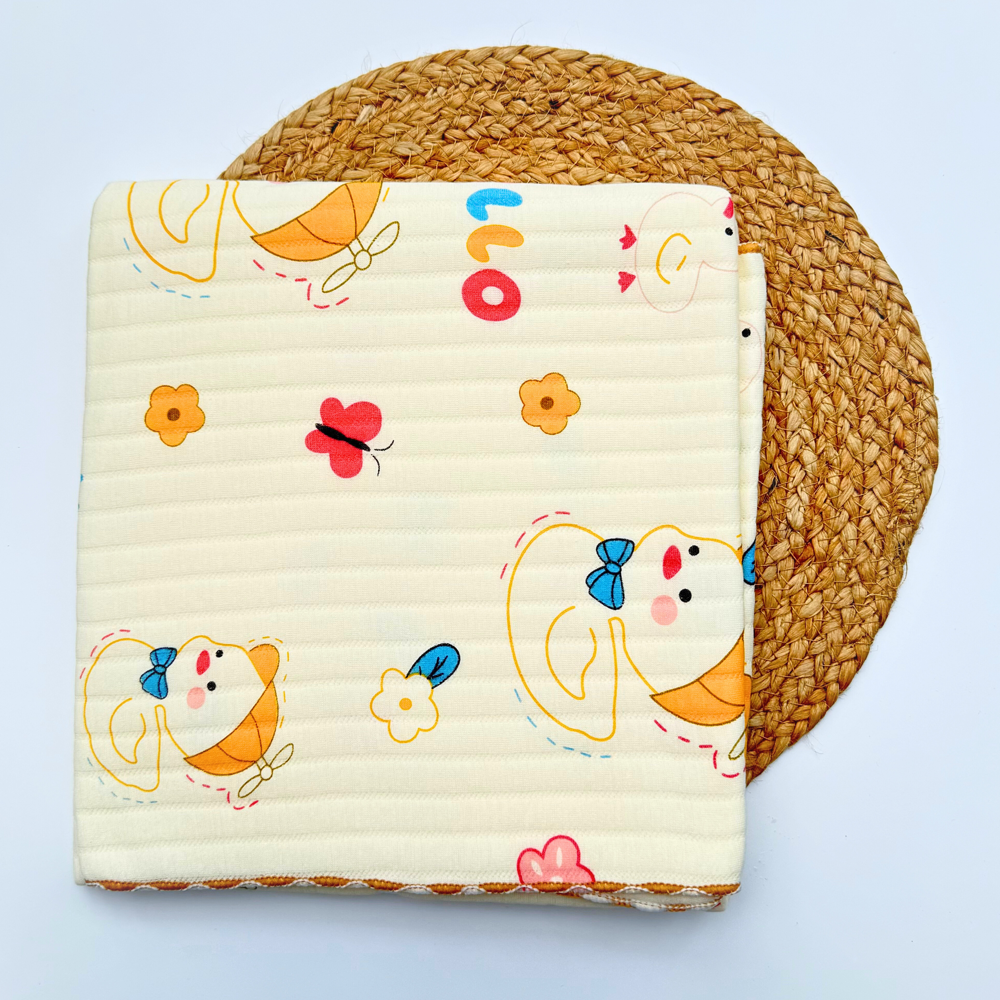 Organic 100% Cotton Baby Muslin Blanket Cloth | Ultra-Soft & Breathable | 85×85 cm | Newborn–12 Months babee D