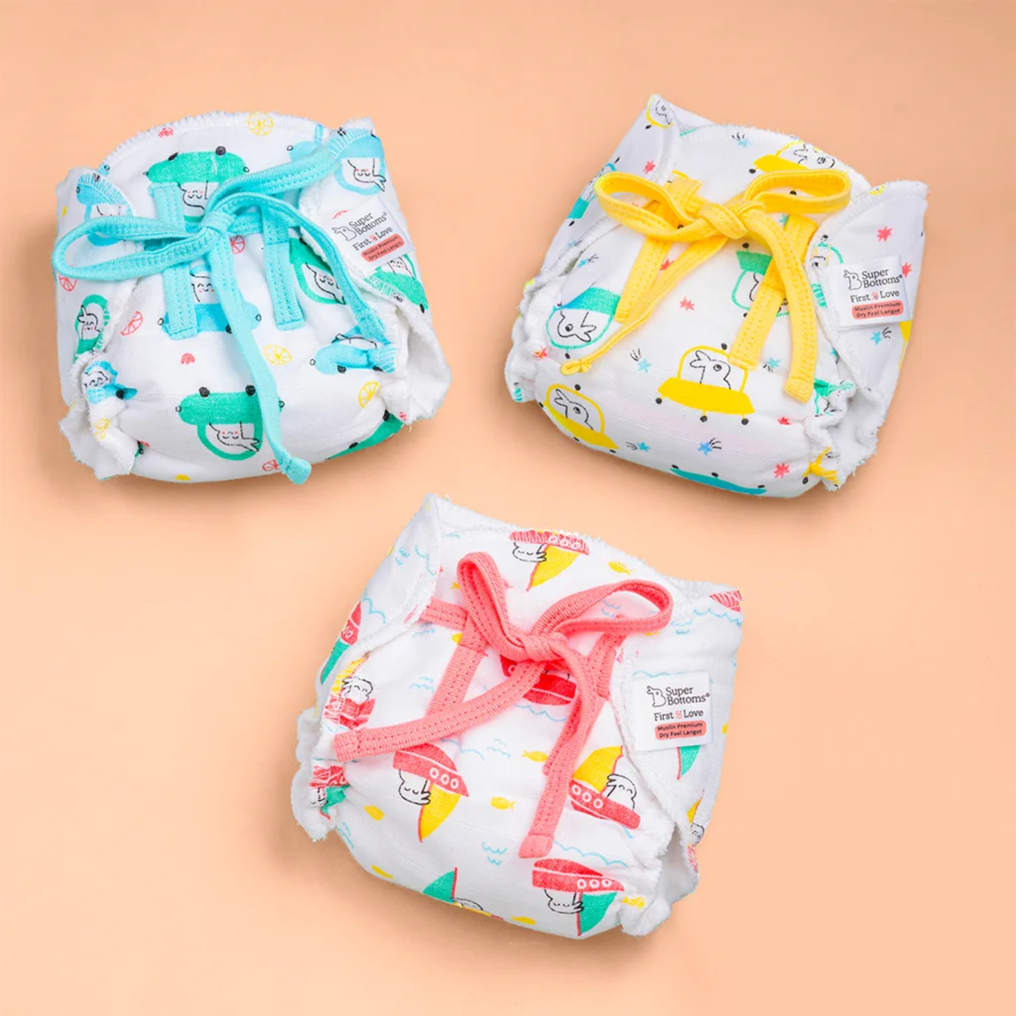 Premium Muslin Dry Feel Langots (pack of 2- Assorted)