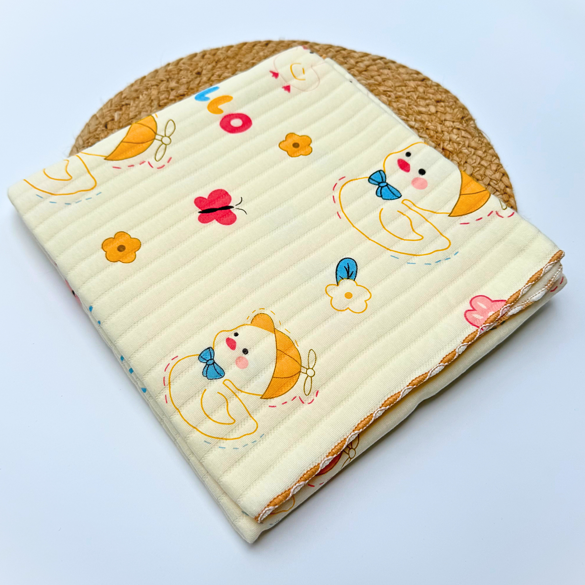 Organic 100% Cotton Baby Muslin Blanket Cloth | Ultra-Soft & Breathable | 85×85 cm | Newborn–12 Months babee D
