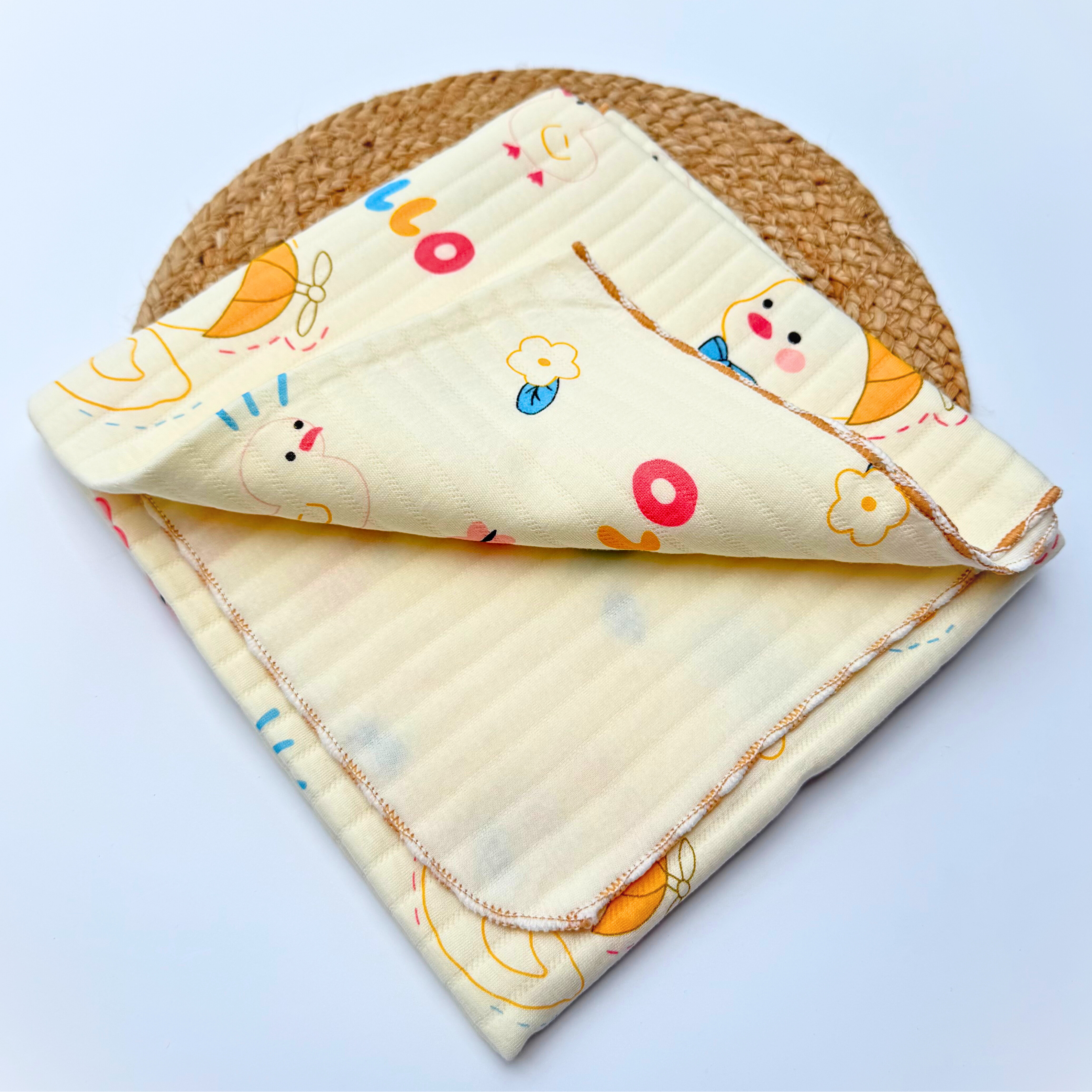 Organic 100% Cotton Baby Muslin Blanket Cloth | Ultra-Soft & Breathable | 85×85 cm | Newborn–12 Months babee D