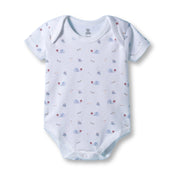 I Bears Interlock Knit Half Sleeves Onesies for Baby | Soft Cotton Baby Bodysuit for Newborns & Infants | Comfortable Daily Wear