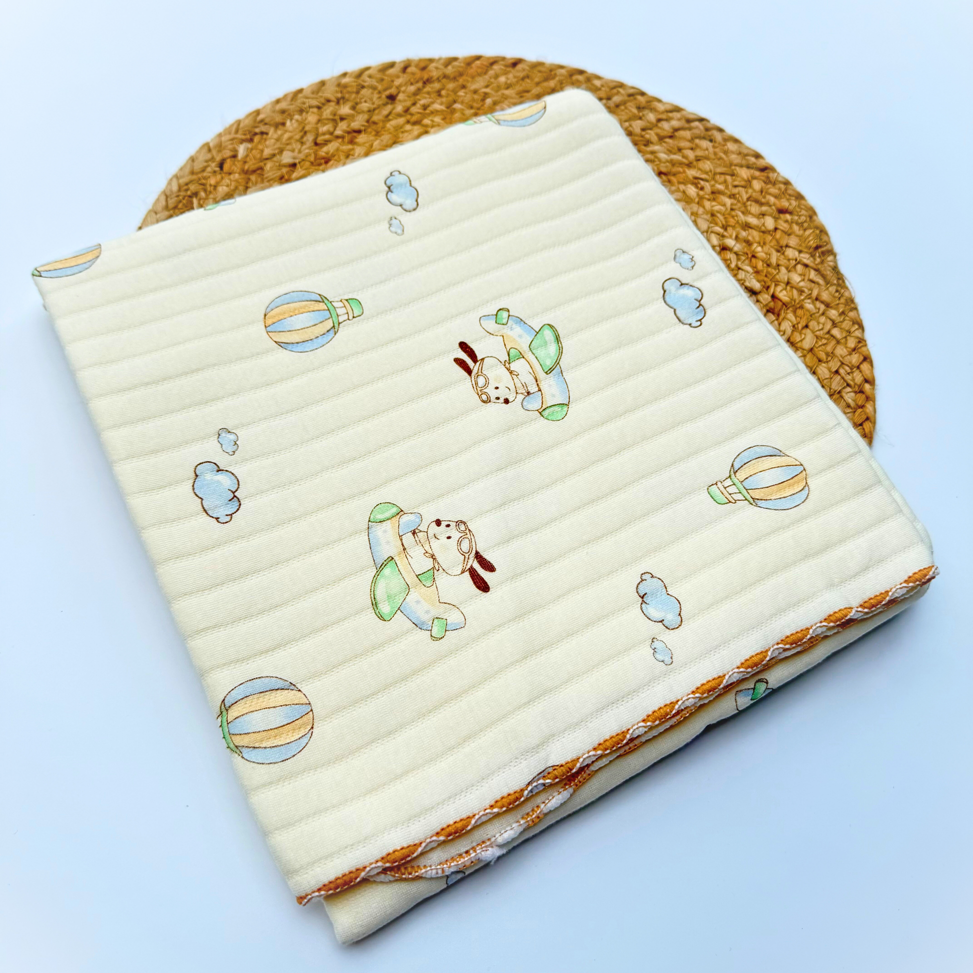 Organic 100% Cotton Baby Muslin Blanket Cloth | Ultra-Soft & Breathable | 85×85 cm | Newborn–12 Months babee D