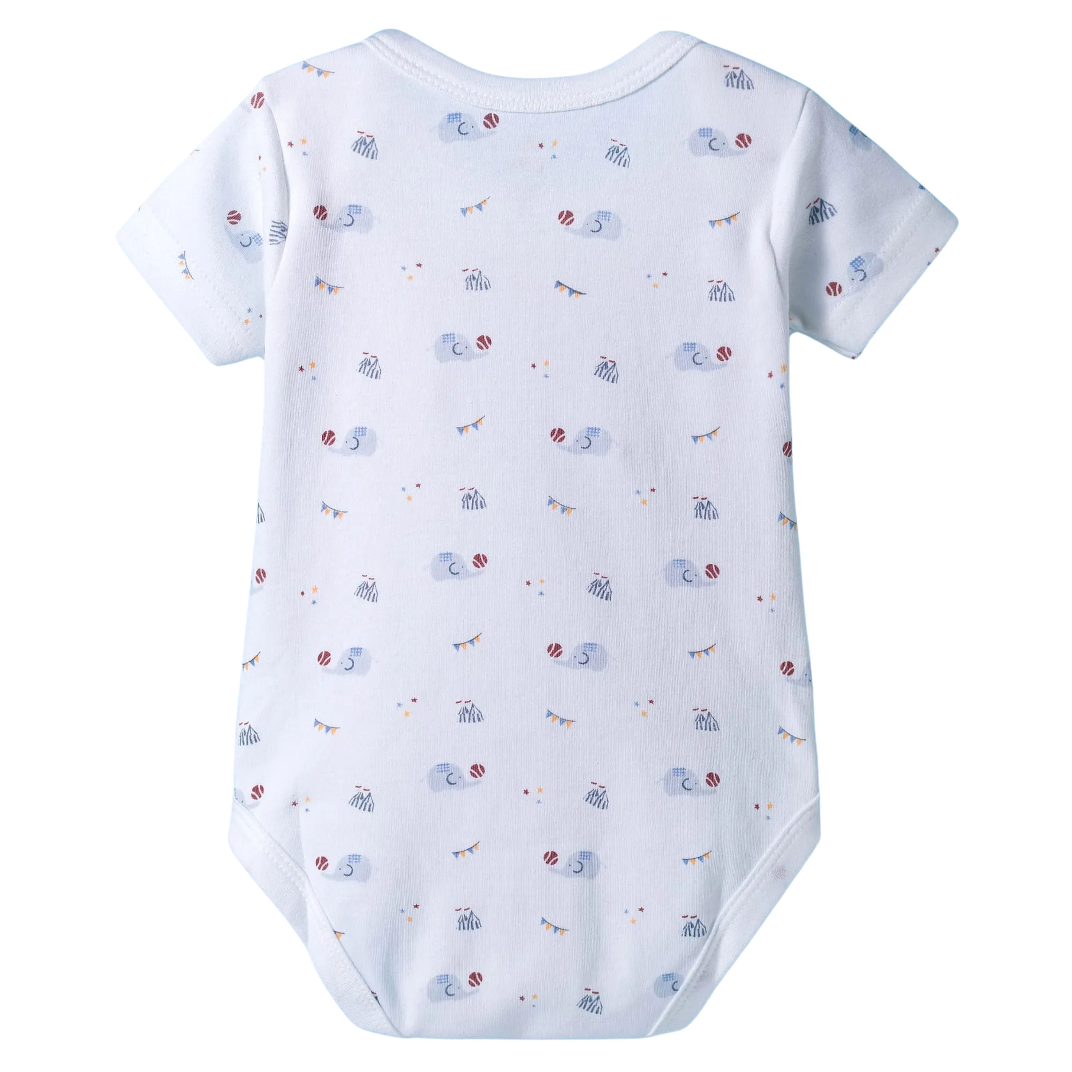 I Bears Interlock Knit Half Sleeves Onesies Combo Pack of 3 | Soft Cotton Baby Bodysuit for Newborns & Infants | Comfortable Daily Wear