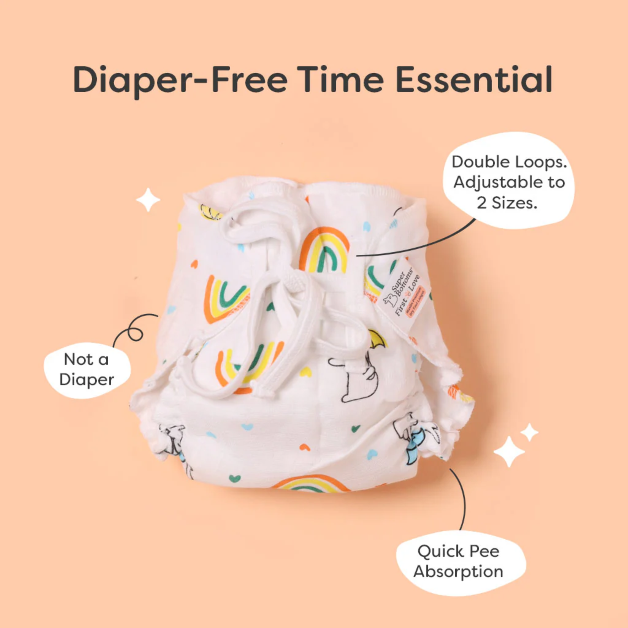 Premium Muslin Dry Feel Langots (pack of 2- Assorted)
