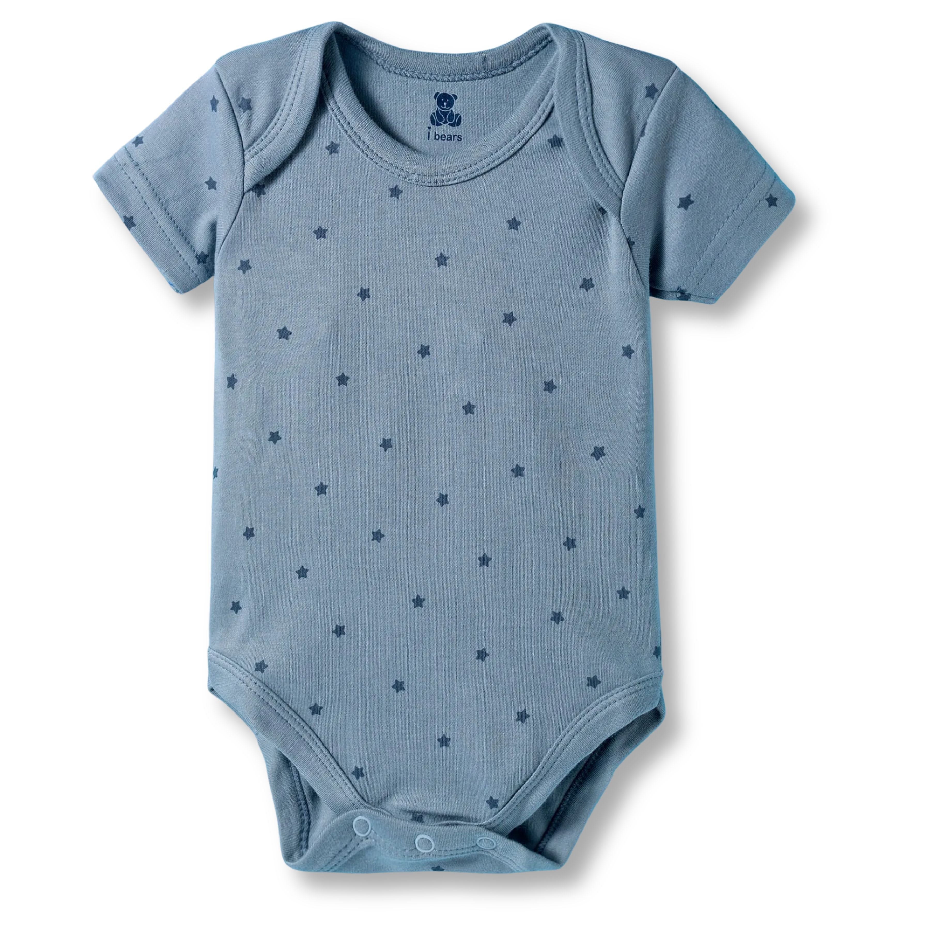 I Bears Interlock Knit Half Sleeves Onesies for Baby | Soft Cotton Baby Bodysuit for Newborns & Infants | Comfortable Daily Wear