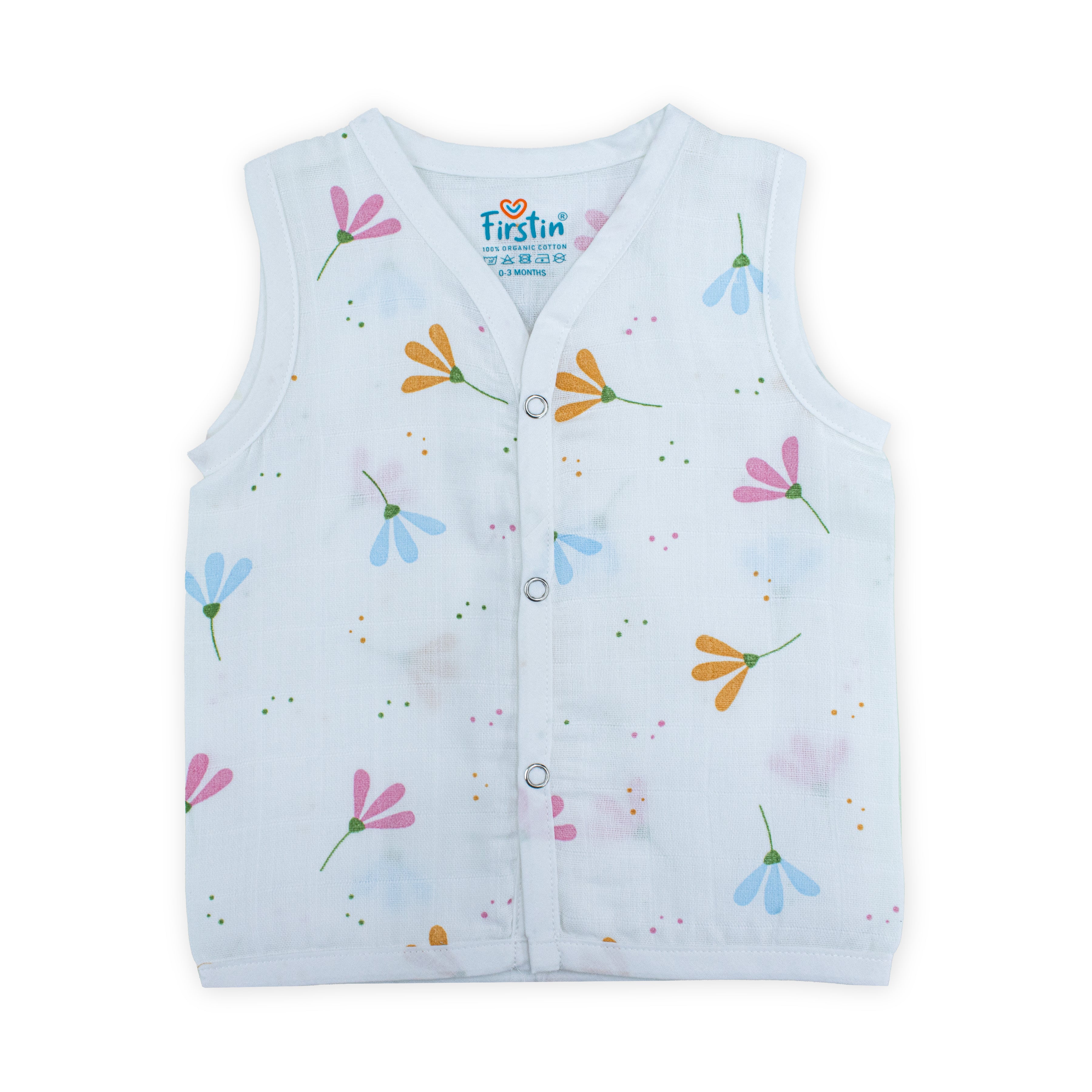 Muslin Button Type Jablas | Muslin Front Button Top For Babies