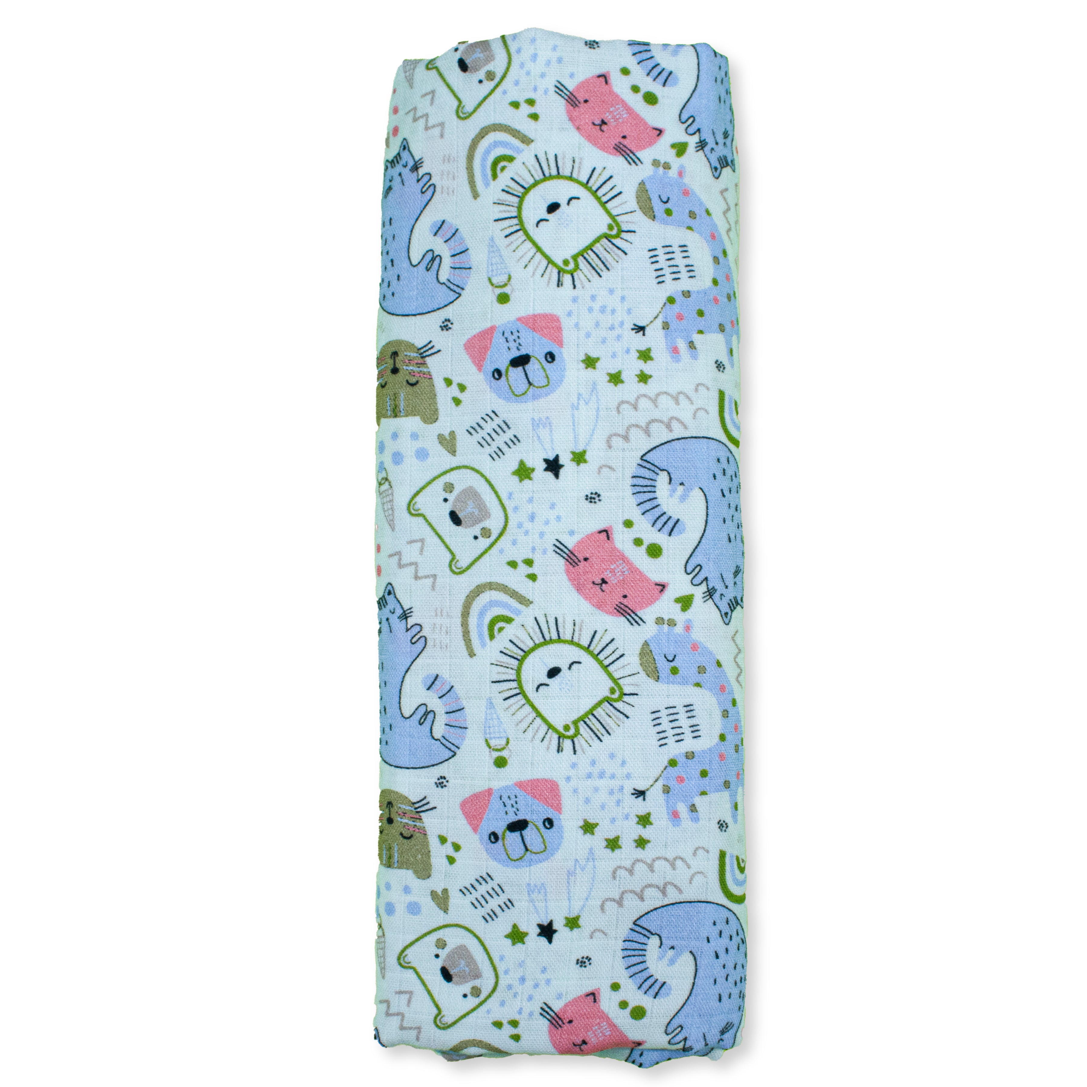 Organic 100% Cotton Baby Muslin Swaddle Cloth | Ultra-Soft & Breathable | 110×110 cm | Newborn–12 Months | Pack of 1