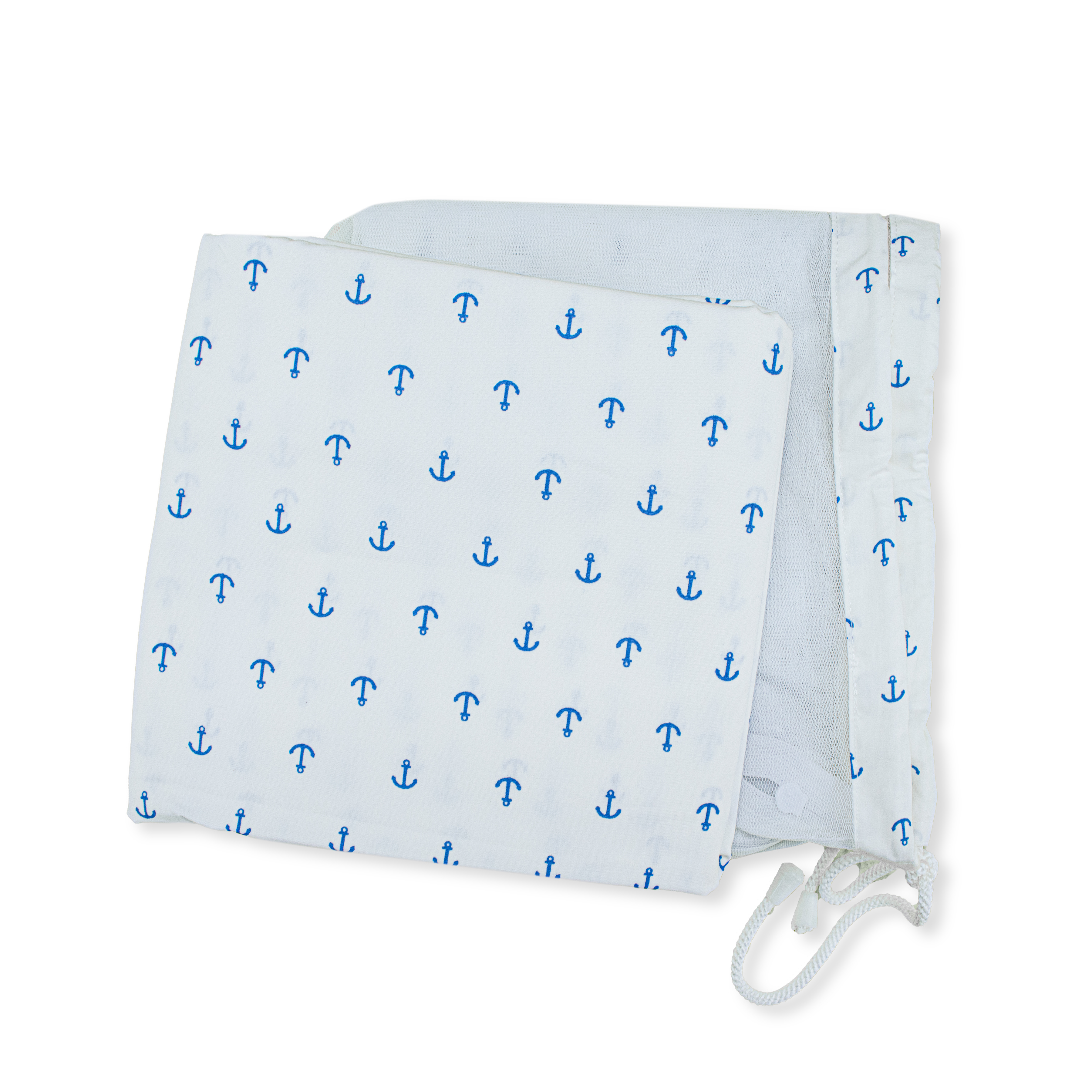 Thottil Cradle Cloth with Mosquito Net & Side Zip | Soft Cotton Baby Hammock Cloth for Newborn | Safe & Breathable Cradle Bedding( 3.6 Metres)