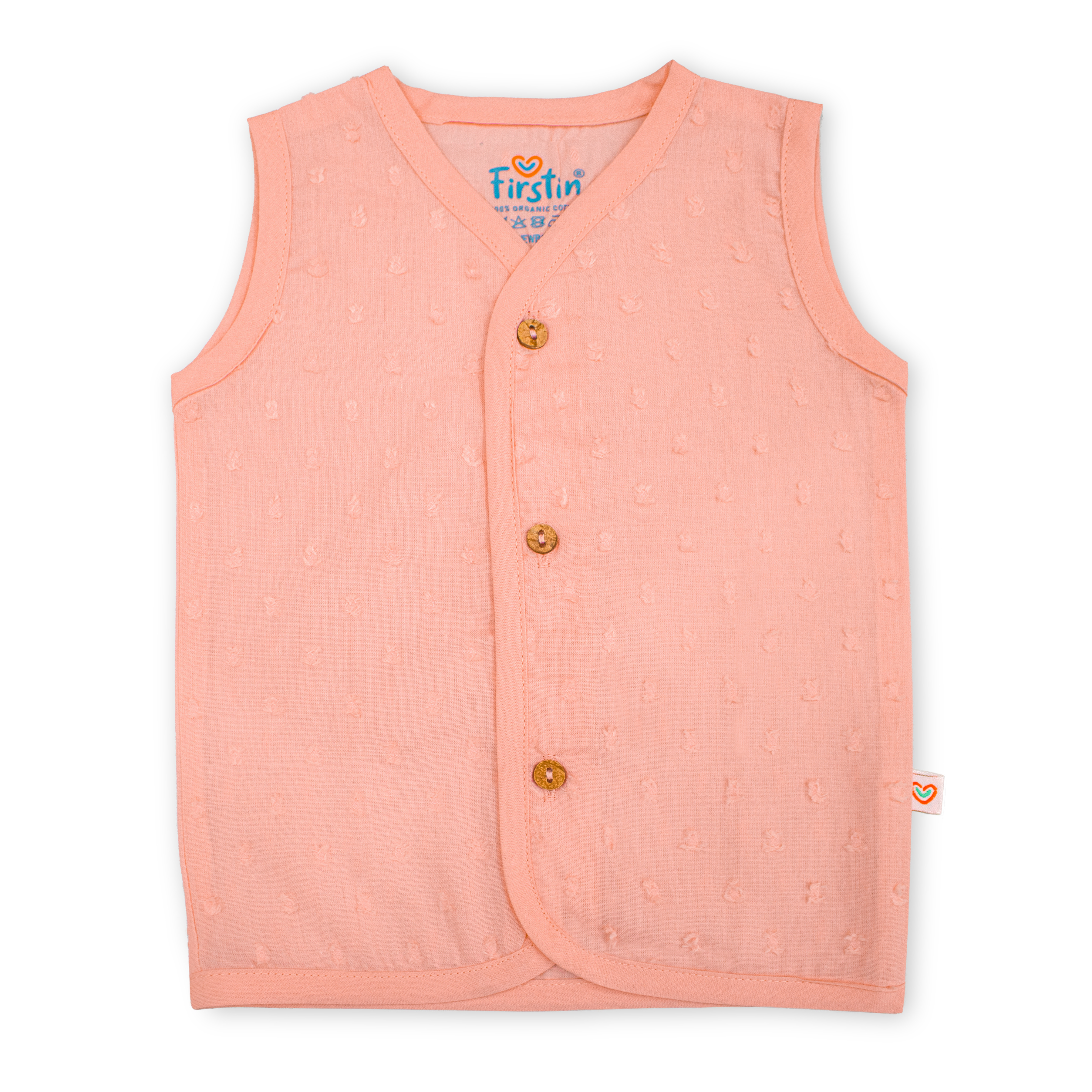 Muslin Button Type Jablas | Muslin Front Button Top For Babies