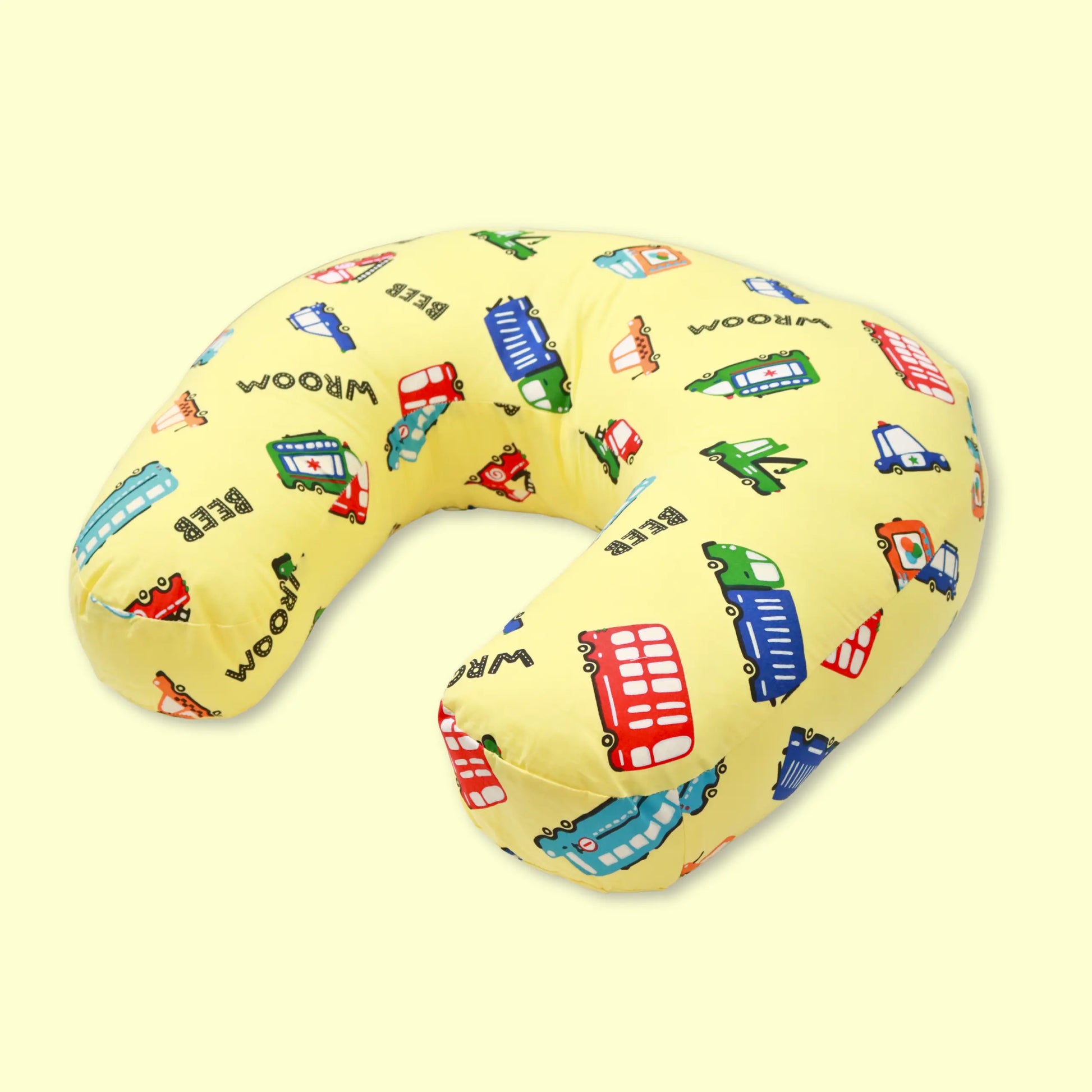 Feeding Pillow for New Born Baby with Detachable Cover Breast Feeding & Maternity Nursing Pillow for Breastfeeding Set of Support for Baby Feeding Pillow and Mom Cradle - yellow babee D