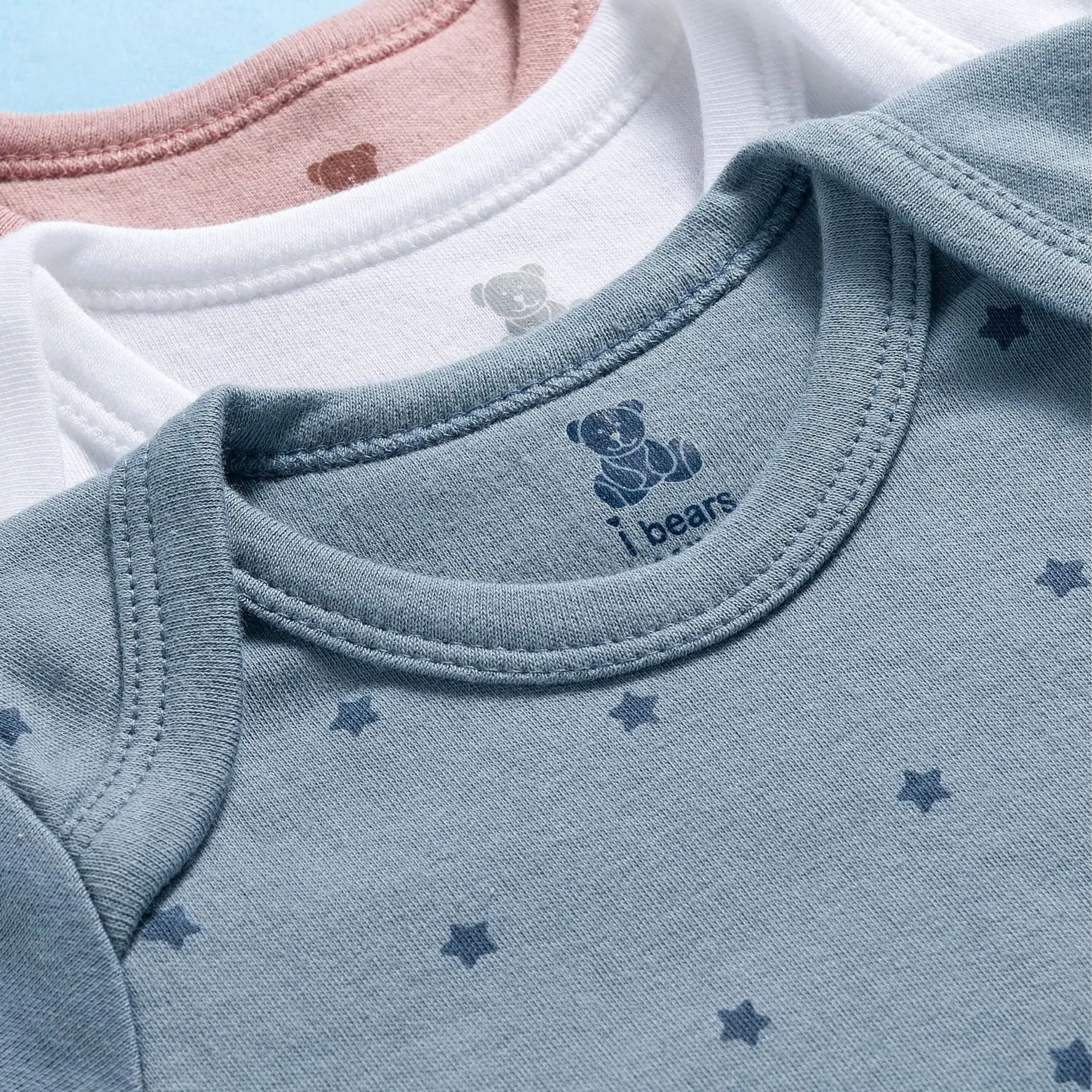 I Bears Interlock Knit Half Sleeves Onesies Combo Pack of 3 | Soft Cotton Baby Bodysuit for Newborns & Infants | Comfortable Daily Wear