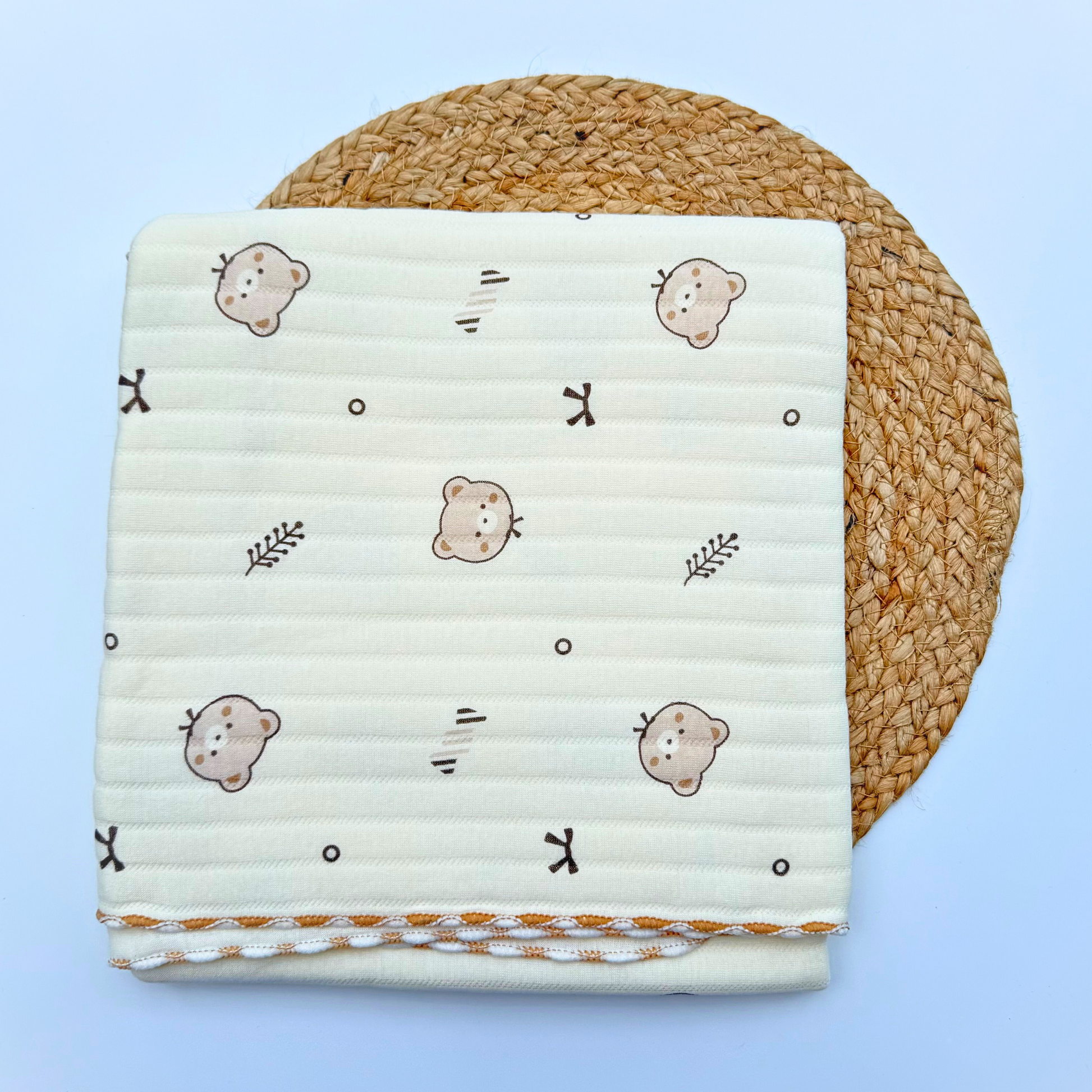 Organic 100% Cotton Baby Muslin Blanket Cloth | Ultra-Soft & Breathable | 85×85 cm | Newborn–12 Months babee D