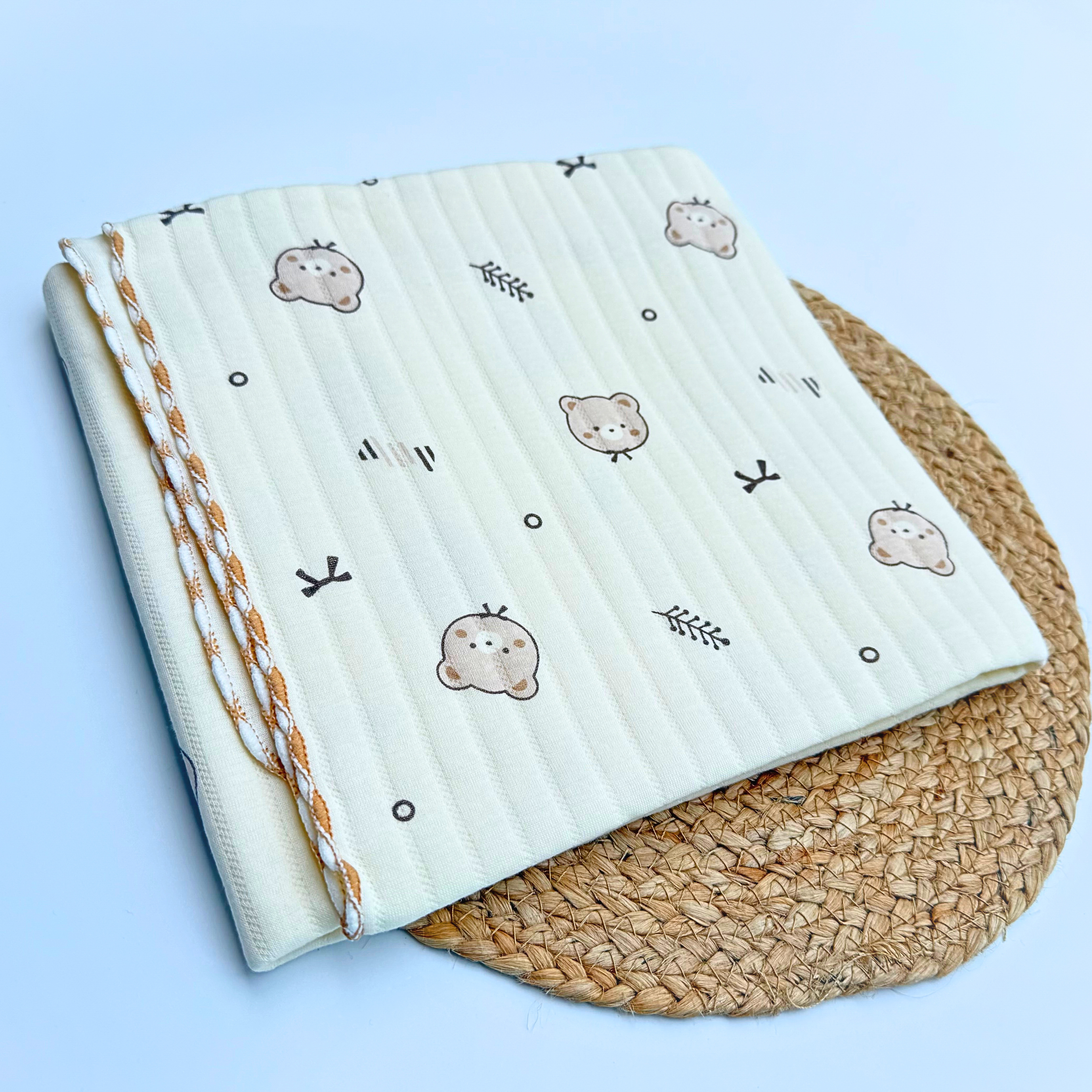 Organic 100% Cotton Baby Muslin Blanket Cloth | Ultra-Soft & Breathable | 85×85 cm | Newborn–12 Months babee D
