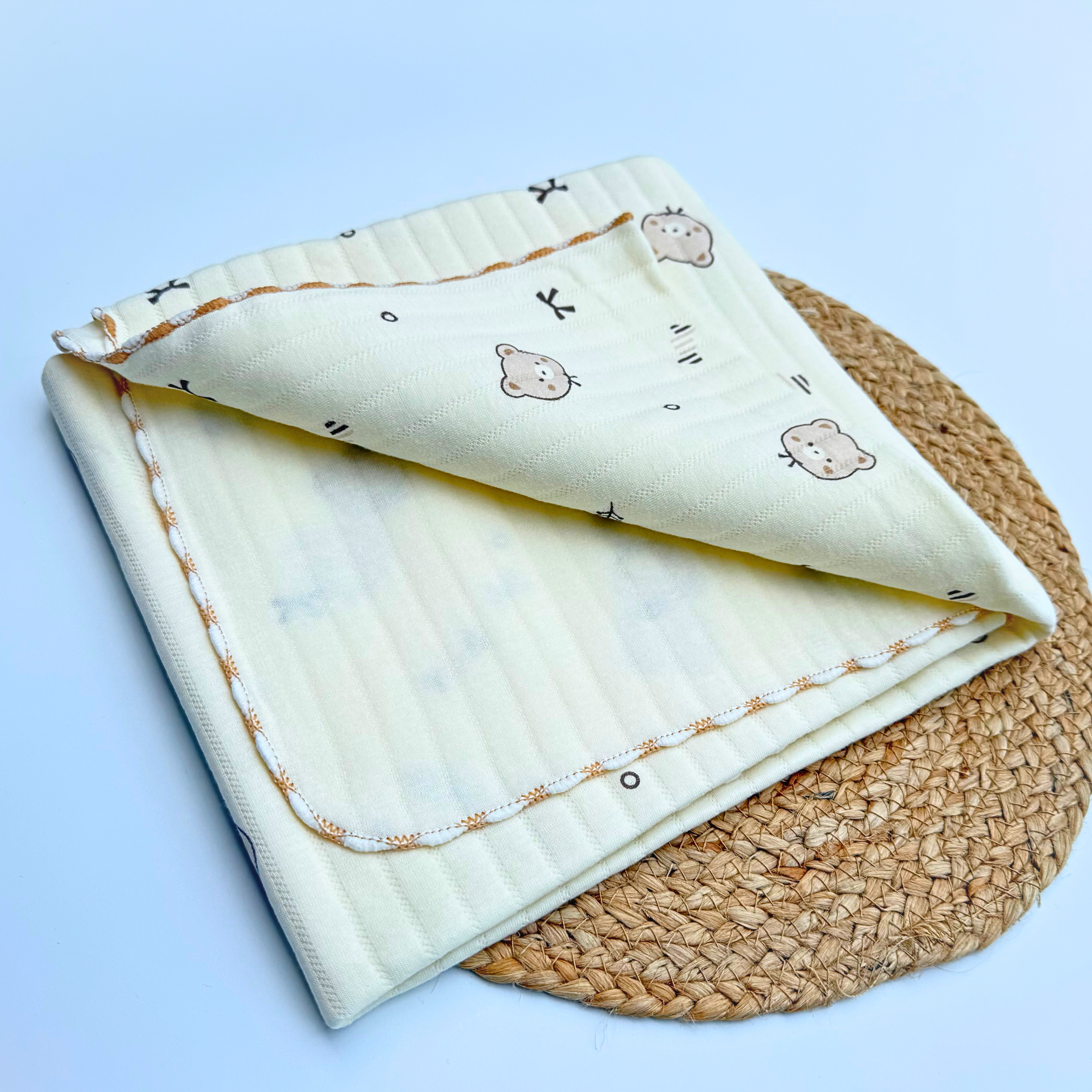 Organic 100% Cotton Baby Muslin Blanket Cloth | Ultra-Soft & Breathable | 85×85 cm | Newborn–12 Months babee D