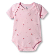 I Bears Interlock Knit Half Sleeves Onesies for Baby | Soft Cotton Baby Bodysuit for Newborns & Infants | Comfortable Daily Wear