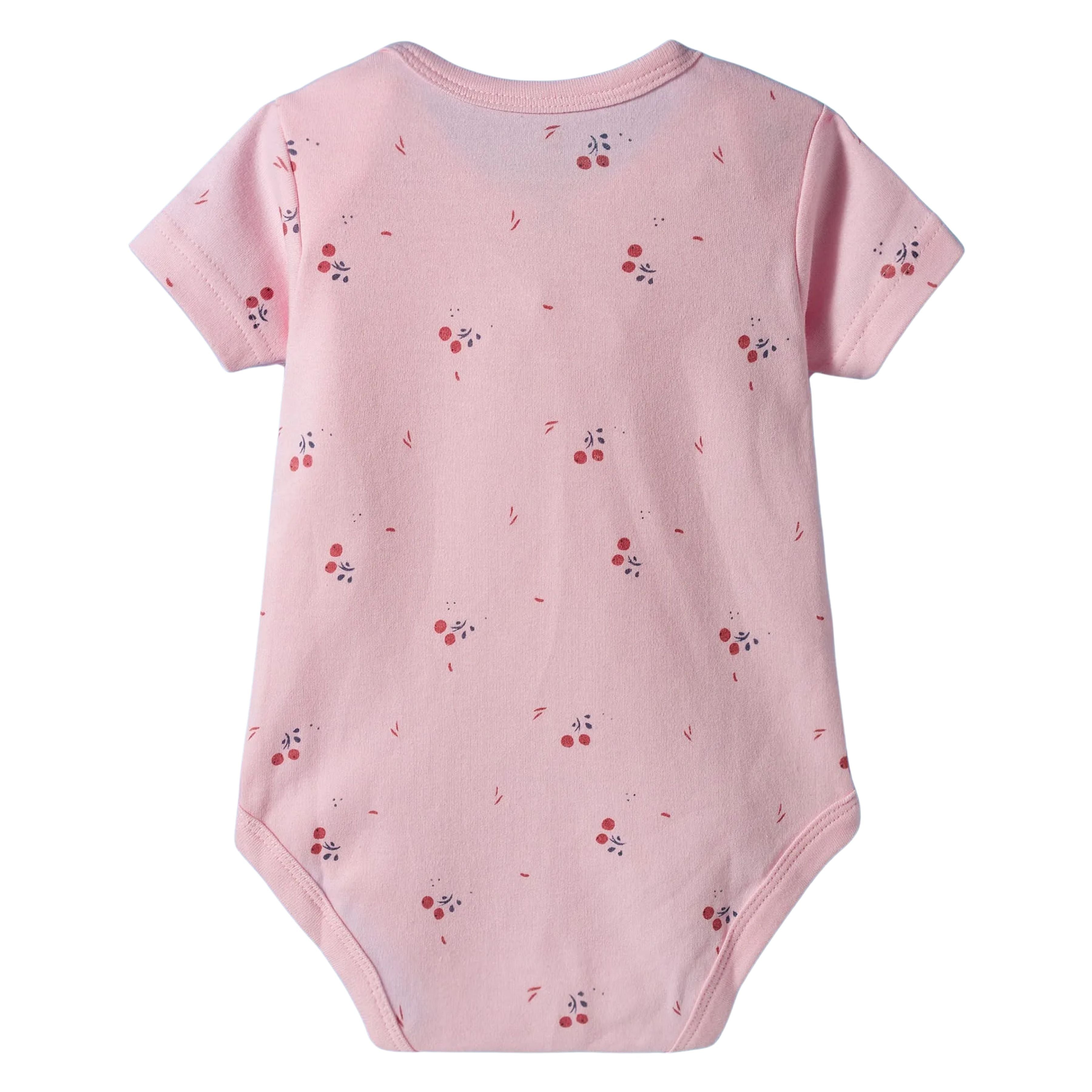 I Bears Interlock Knit Half Sleeves Onesies for Baby | Soft Cotton Baby Bodysuit for Newborns & Infants | Comfortable Daily Wear