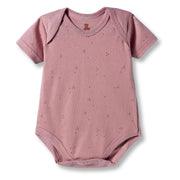 I Bears Interlock Knit Half Sleeves Onesies for Baby | Soft Cotton Baby Bodysuit for Newborns & Infants | Comfortable Daily Wear