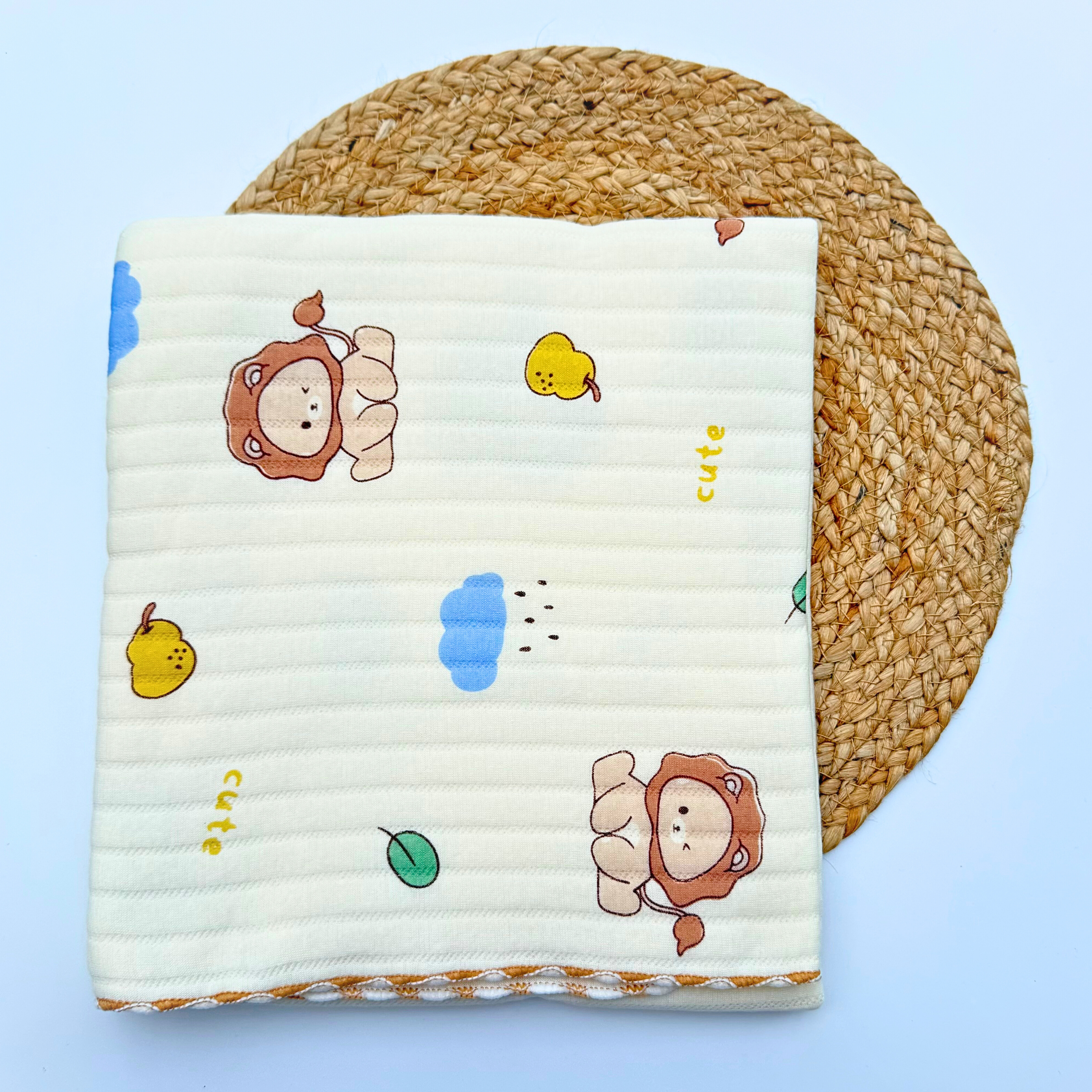 Organic 100% Cotton Baby Muslin Blanket Cloth | Ultra-Soft & Breathable | 85×85 cm | Newborn–12 Months babee D