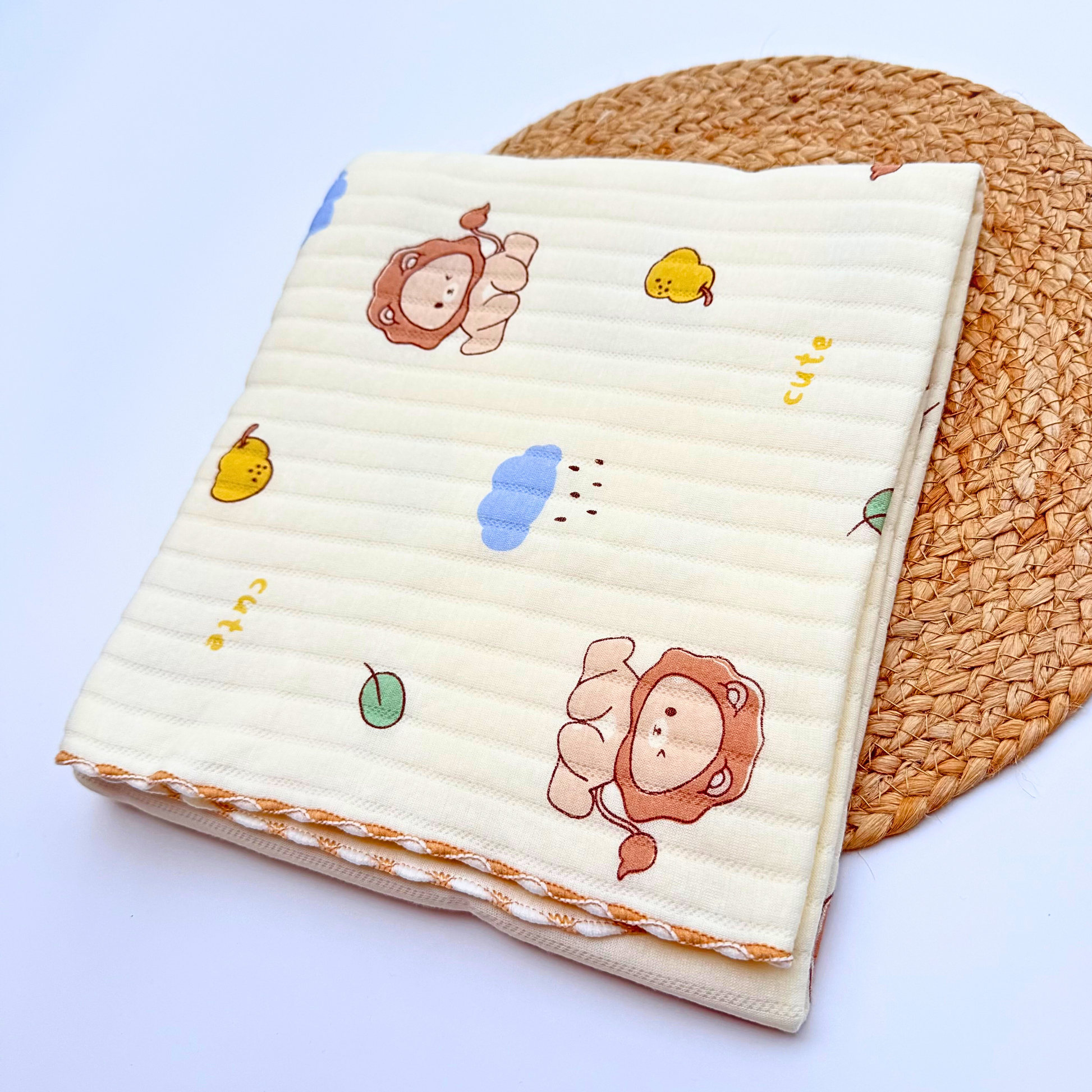 Organic 100% Cotton Baby Muslin Blanket Cloth | Ultra-Soft & Breathable | 85×85 cm | Newborn–12 Months babee D