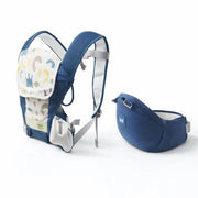 8-in-1 Ergonomic Baby Carrier with Detachable Hip Seat | Convertible Soft Kangaroo Carrier with Lumbar Support | Adjustable Waist Belt | 9–48 Months | Up to 16 kg | Blue