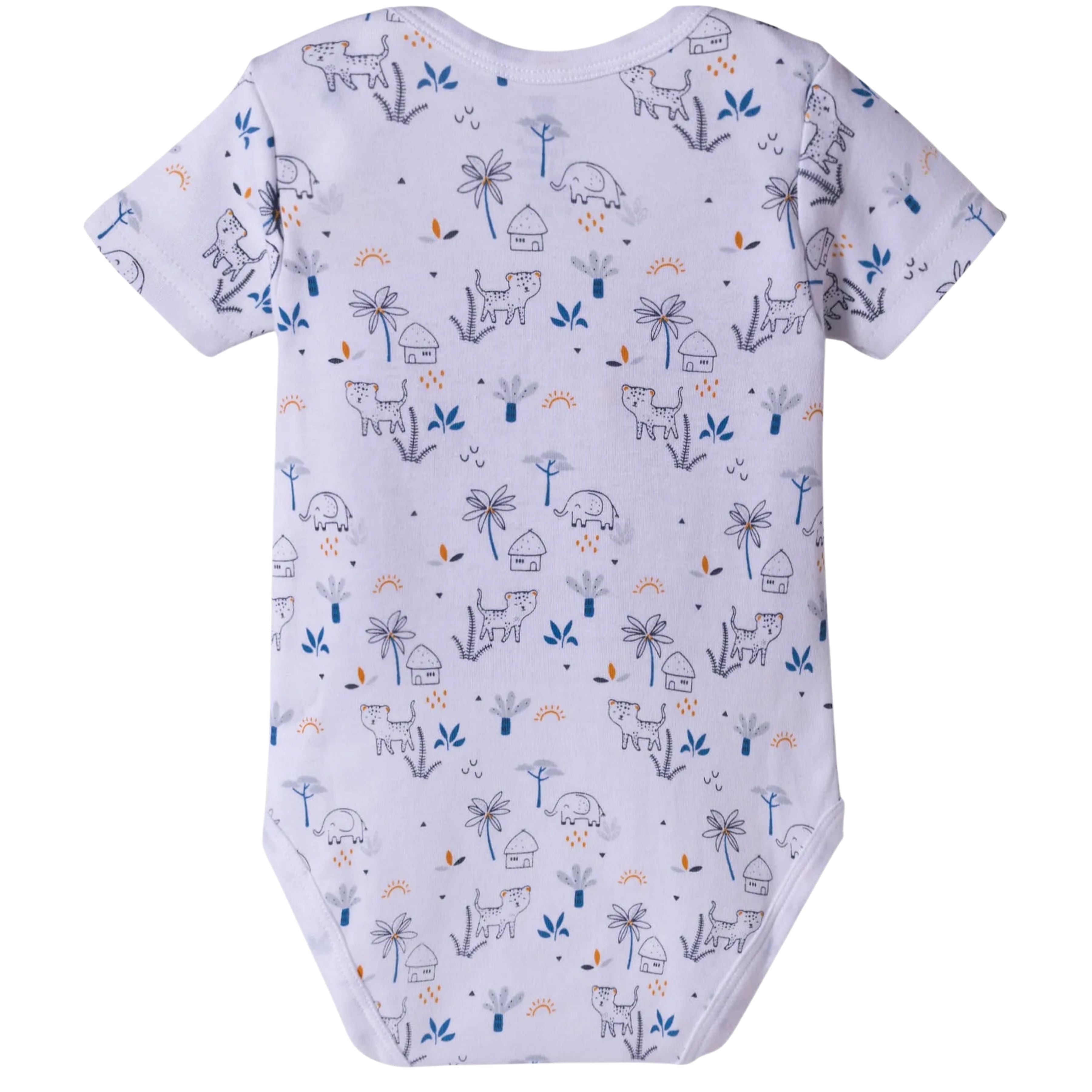 I Bears Interlock Knit Half Sleeves Onesies Combo Pack of 3 | Soft Cotton Baby Bodysuit for Newborns & Infants | Comfortable Daily Wear