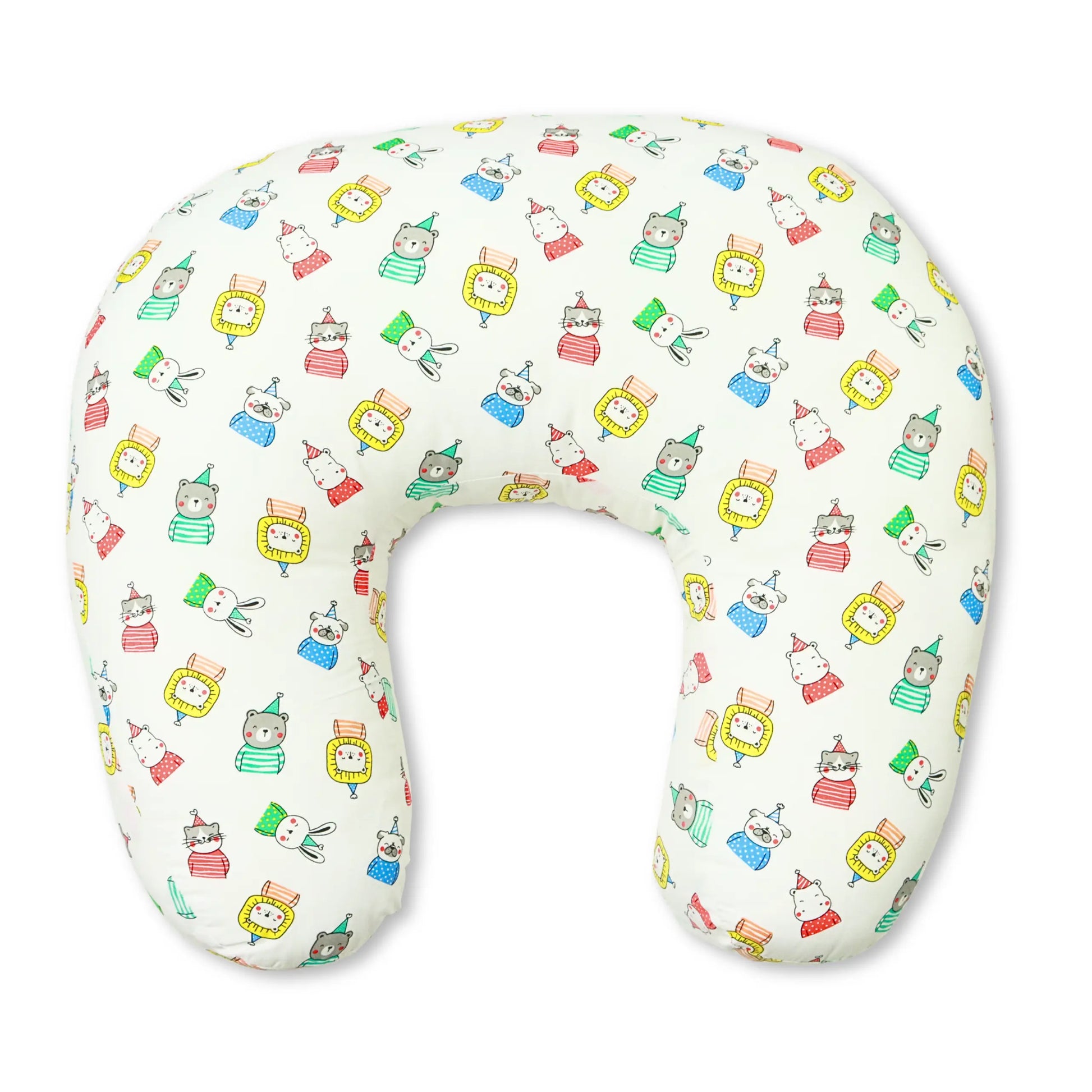 Nursing Pillow for Moms Comfy U-Shape with Handy Pocket Washable Cotton Cover, Dual Zippers, No Foul Smell | Smart Fit for Feeding, Holding and Bonding babee D