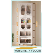 Kids Wardrobe Organizer| Multi-Layer Baby Clothes Storage Cabinet with Shelves | Space Saving Kids Storage Wardrobe