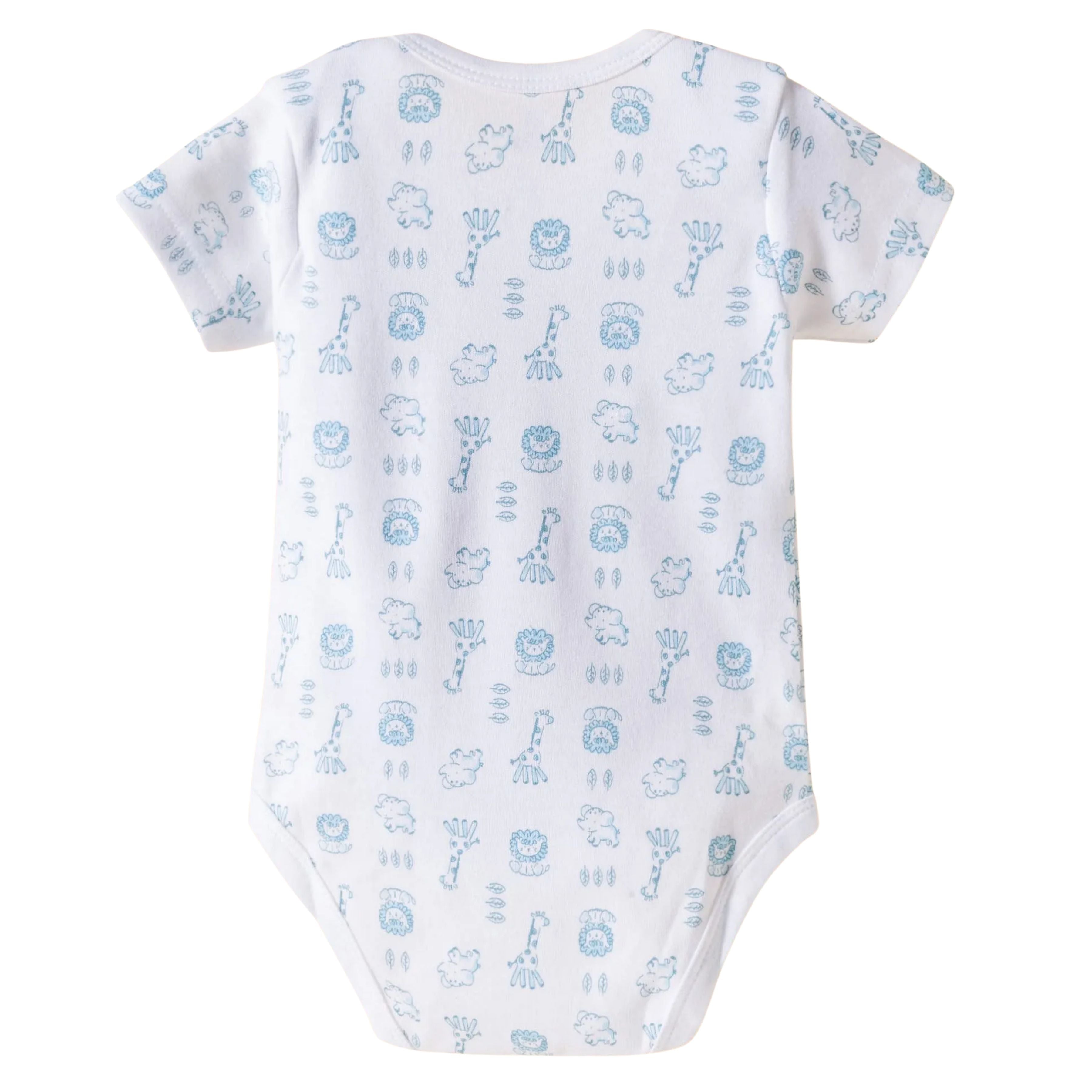 I Bears Interlock Knit Half Sleeves Onesies Combo Pack of 3 | Soft Cotton Baby Bodysuit for Newborns & Infants | Comfortable Daily Wear