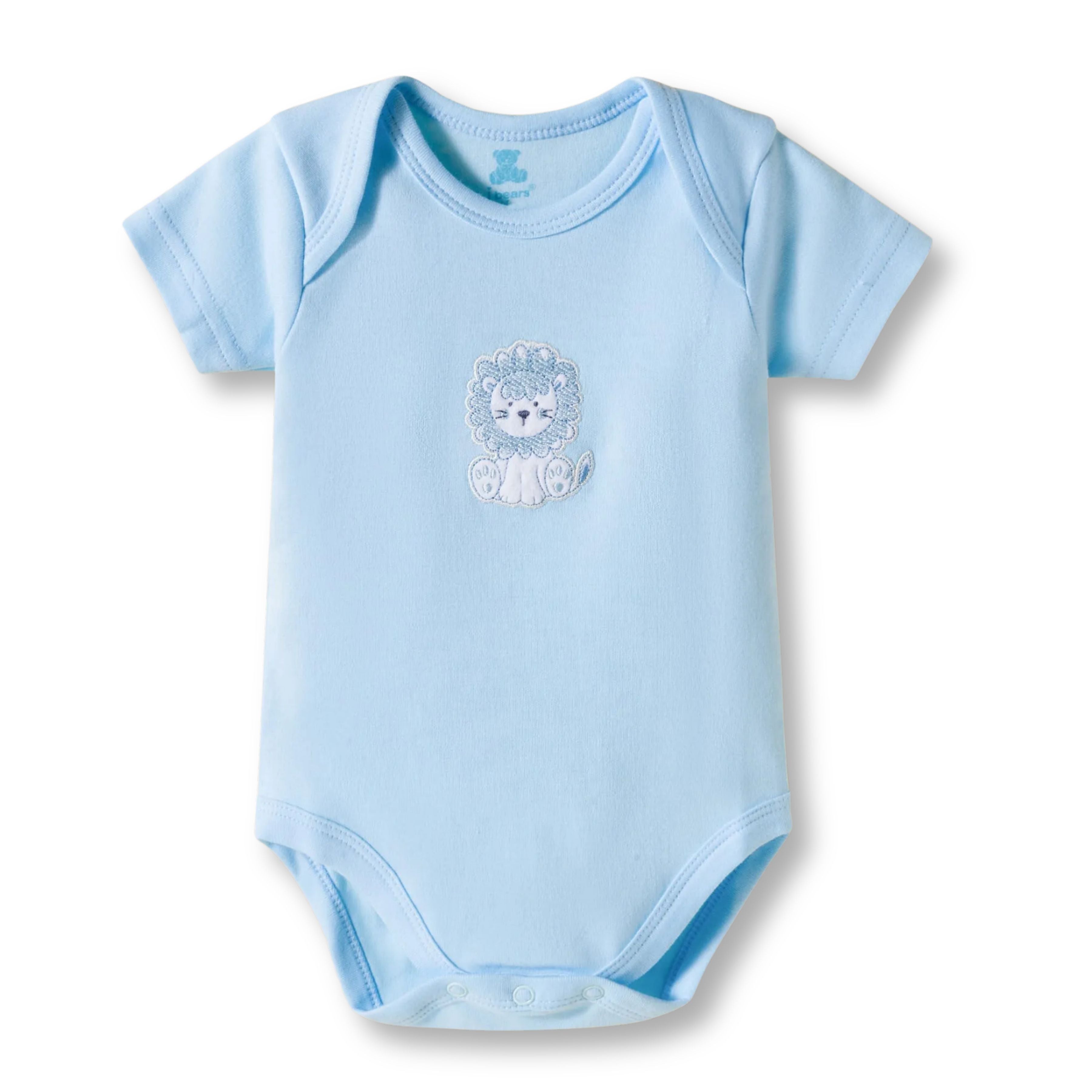 I Bears Interlock Knit Half Sleeves Onesies for Baby | Soft Cotton Baby Bodysuit for Newborns & Infants | Comfortable Daily Wear