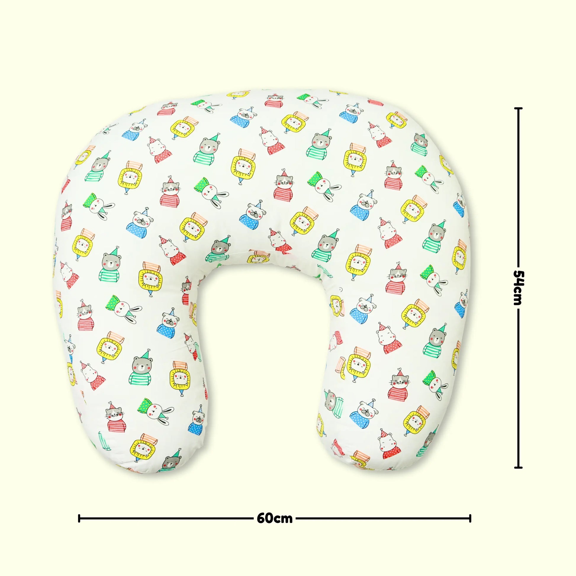 Nursing Pillow for Moms Comfy U-Shape with Handy Pocket Washable Cotton Cover, Dual Zippers, No Foul Smell | Smart Fit for Feeding, Holding and Bonding babee D