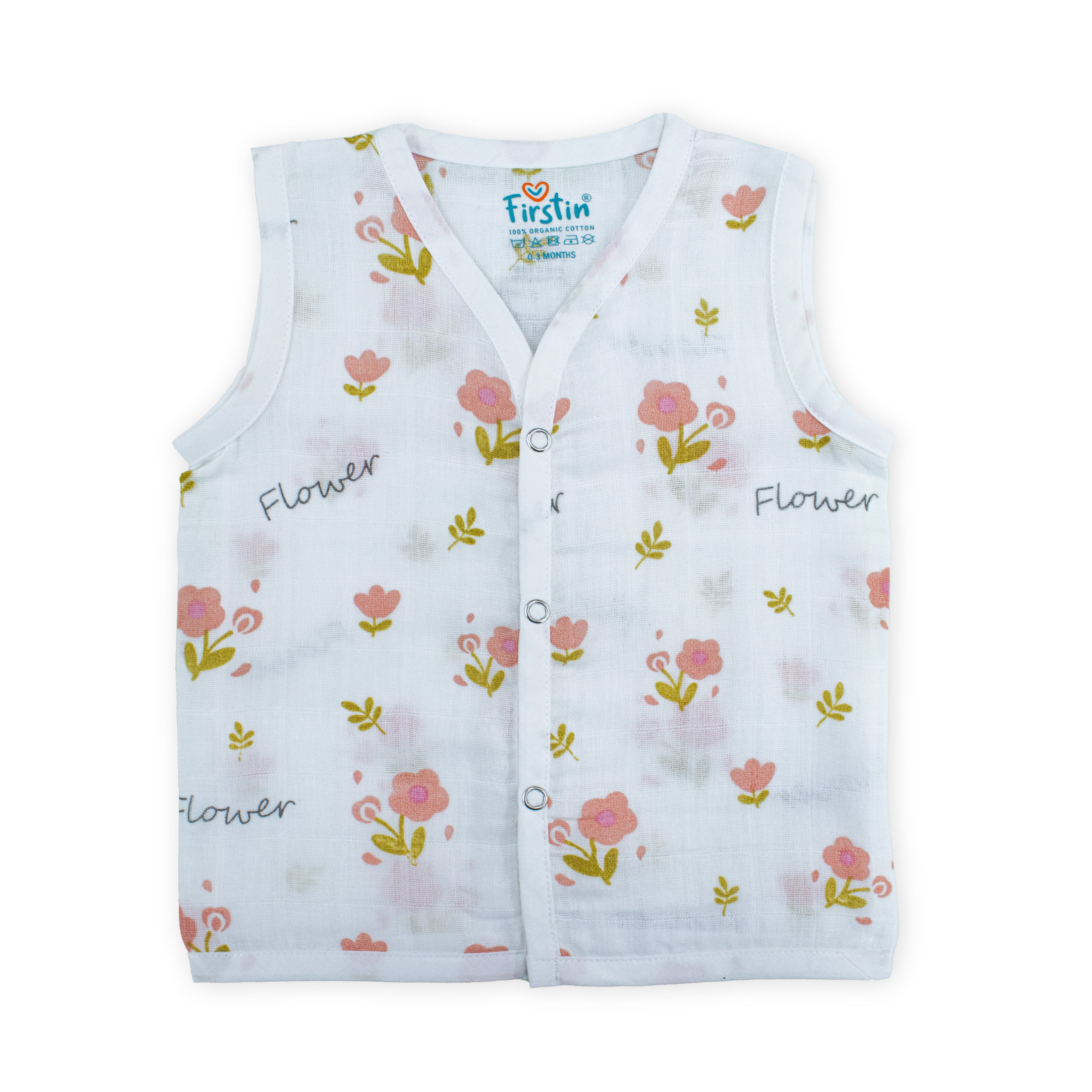 Muslin Button Type Jablas | Muslin Front Button Top For Babies