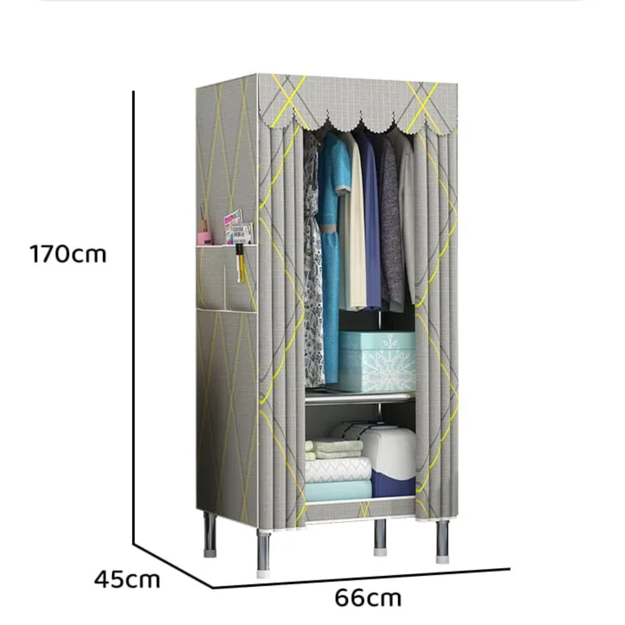 Best Kids Wardrobe with 360 Wrapping, Multipurpose Storage Cabinet for Smart Storage –  Rhombus