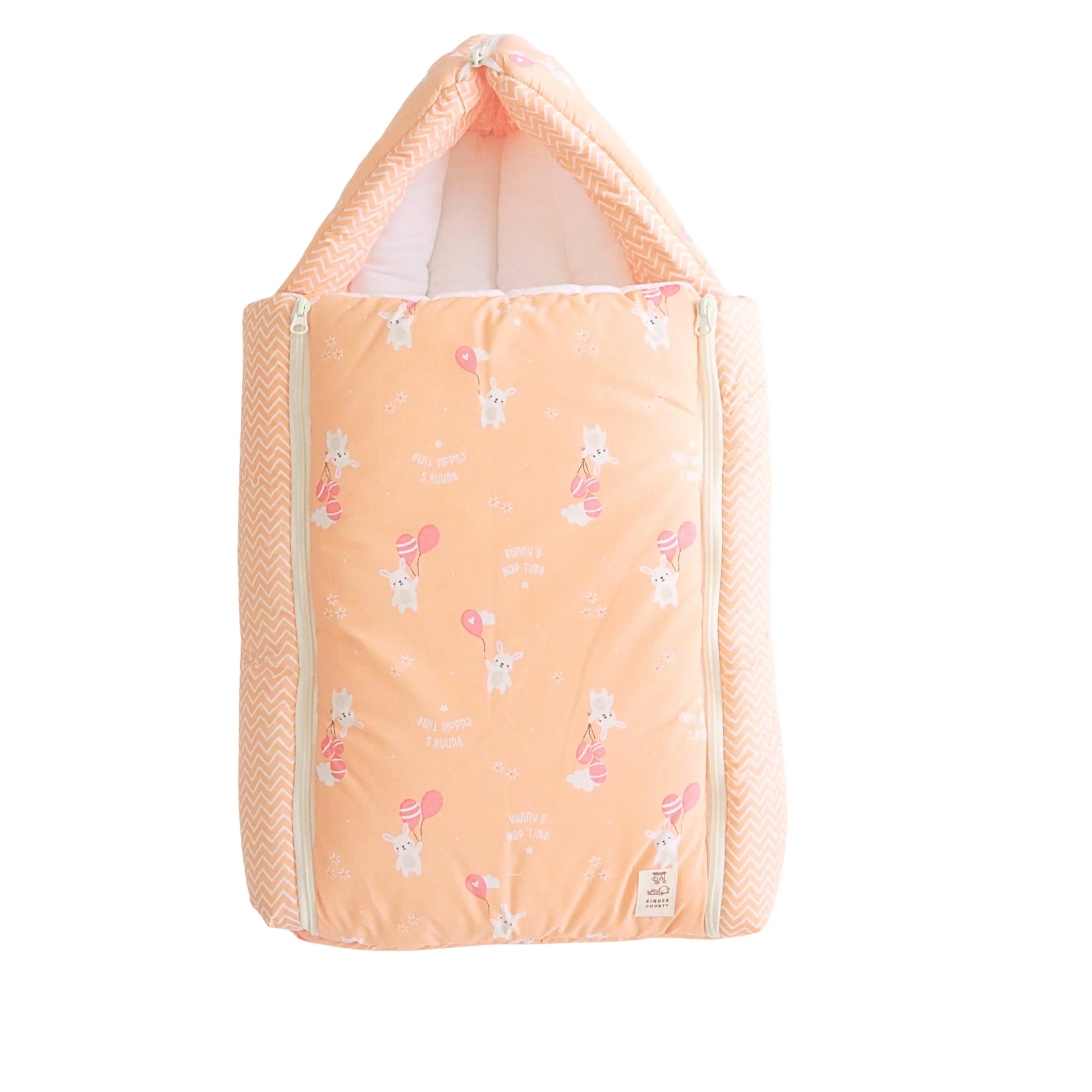 100% Organic Muslin Baby Carry Bed | Baby Muslin Carry Nest | Baby Carrier (Orange) babee D