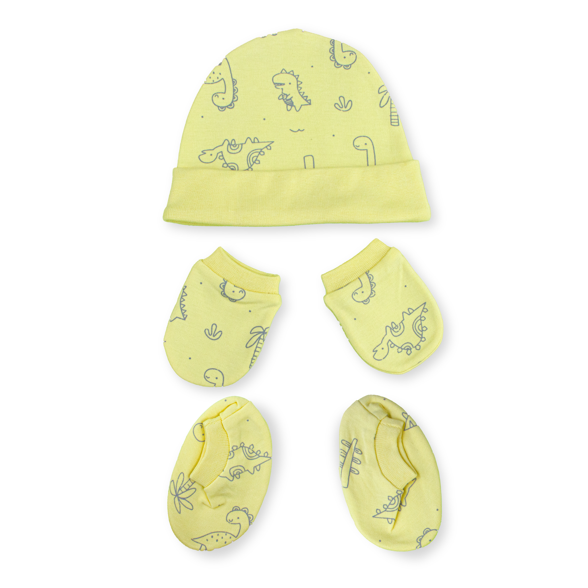 Newborn Baby Cap, Mittens & Booties Set | Soft Cotton Winter Essentials for Newborns | Warm & Comfortable Baby Gift Set