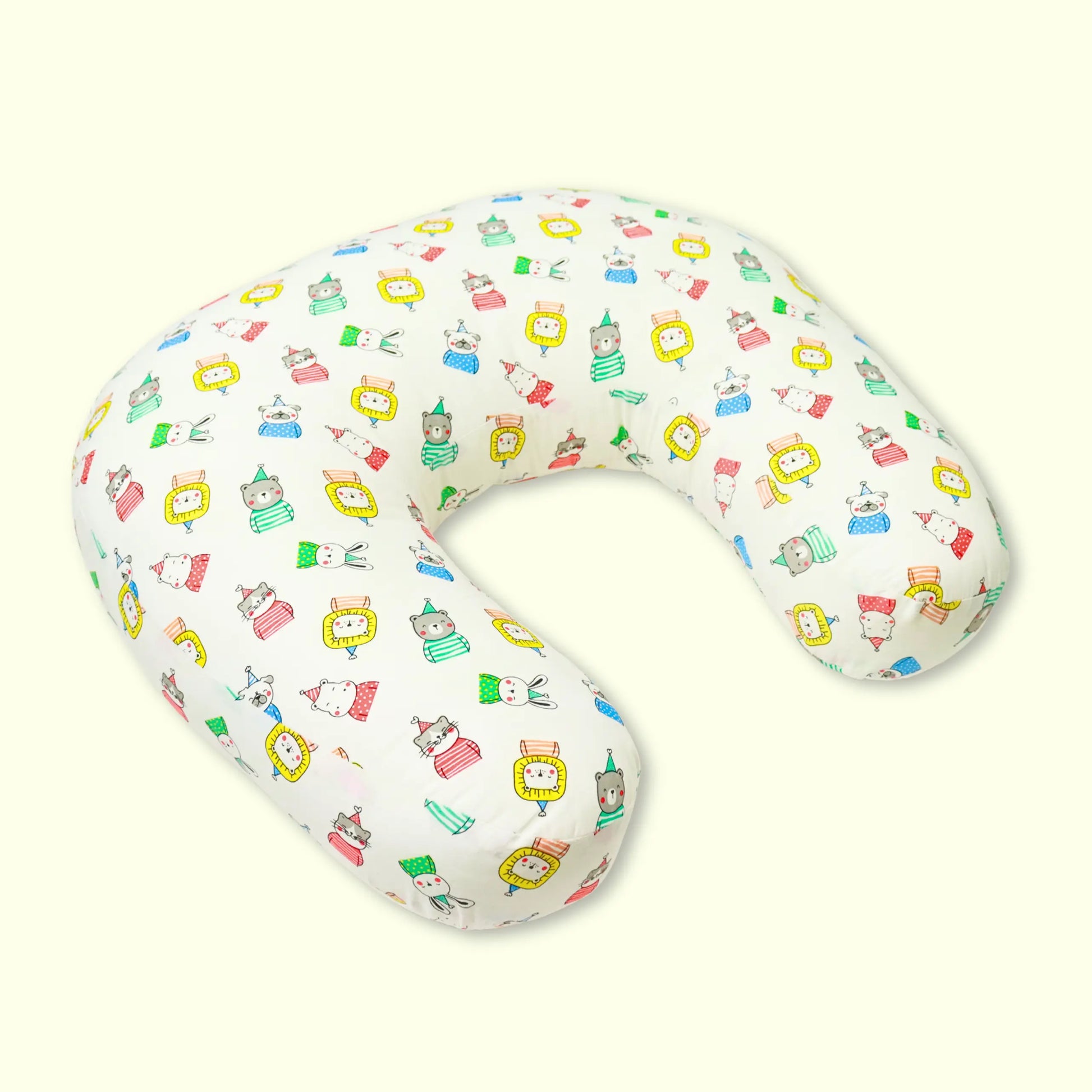 Nursing Pillow for Moms Comfy U-Shape with Handy Pocket Washable Cotton Cover, Dual Zippers, No Foul Smell | Smart Fit for Feeding, Holding and Bonding babee D