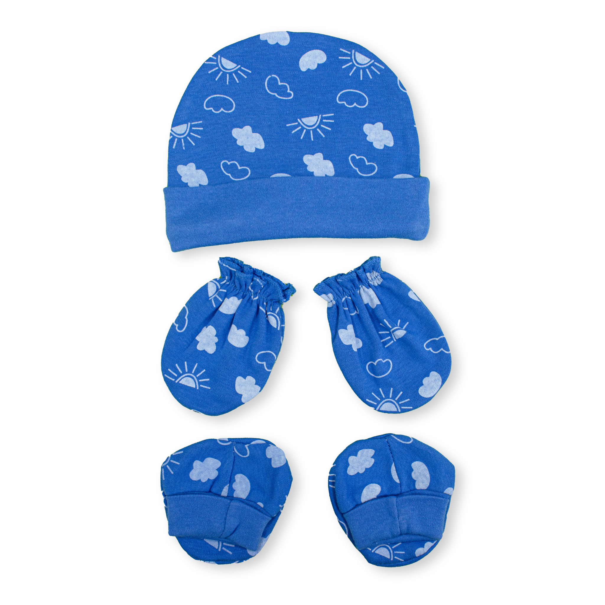 Newborn Baby Cap, Mittens & Booties Set | Soft Cotton Winter Essentials for Newborns | Warm & Comfortable Baby Gift Set