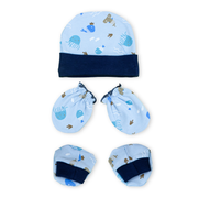 Newborn Baby Cap, Mittens & Booties Set | Soft Cotton Winter Essentials for Newborns | Warm & Comfortable Baby Gift Set