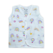 Muslin Button Type Jablas | Muslin Front Button Top For Babies