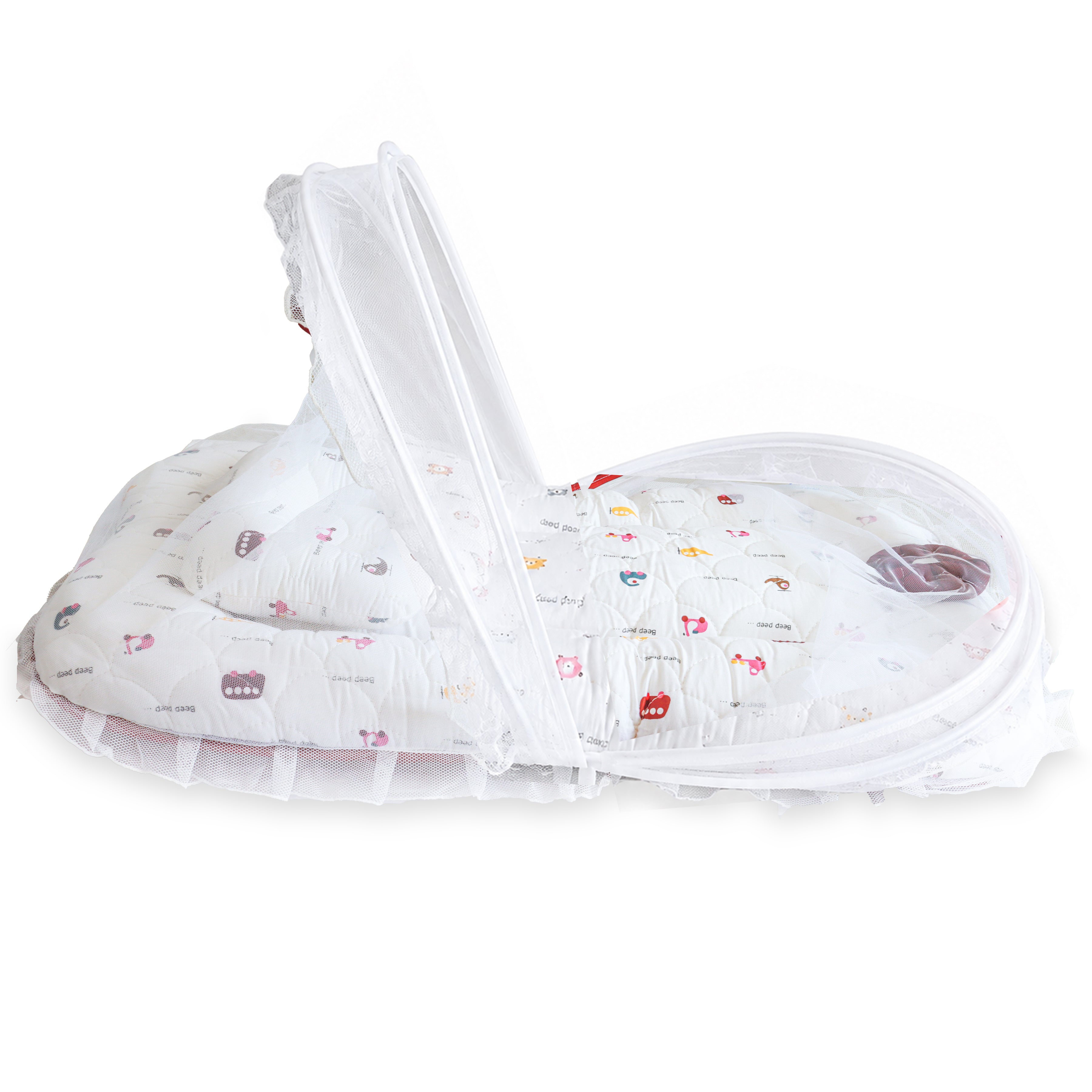 Premium Baby Bedding Set with Mosquito Net | 100% Insect Protection, Zip Closure & Baby Pillow